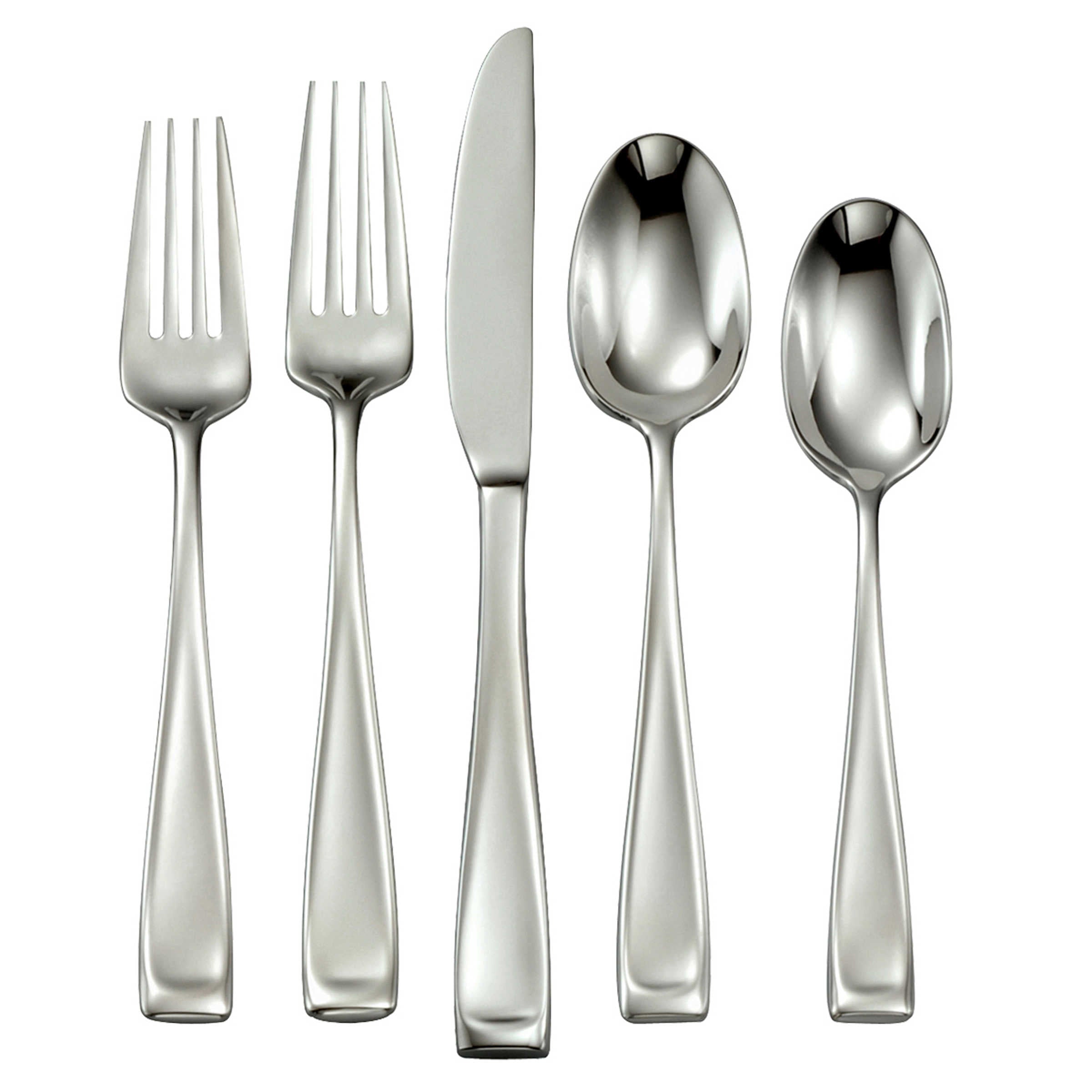 65-Piece Flatware Set - Stainless Steel Silverware Set for 12 - Modern Cutlery Set for Dining, Kitchen & Entertaining - Dishwasher Safe