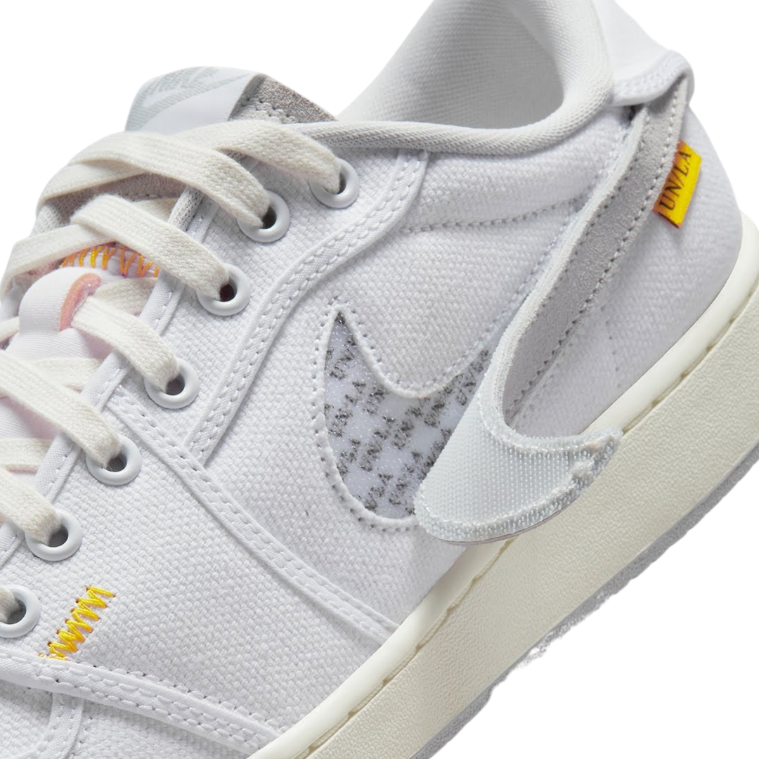 Air Jordan 1 KO Low SP Sneakers - White Neutral Grey Sail - Men's Basketball Shoes for Casual Wear & Street Style
