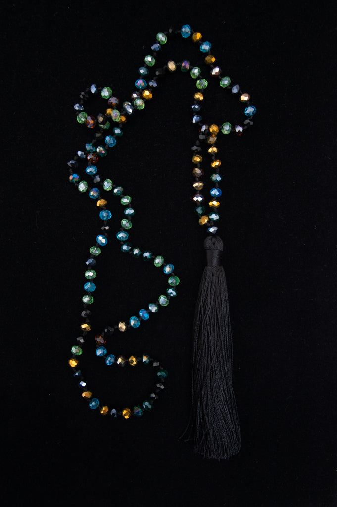 Elegant Black Tassel Necklace for Women - Boho Chic Layering Jewelry - Perfect for Parties, Weddings & Everyday Wear