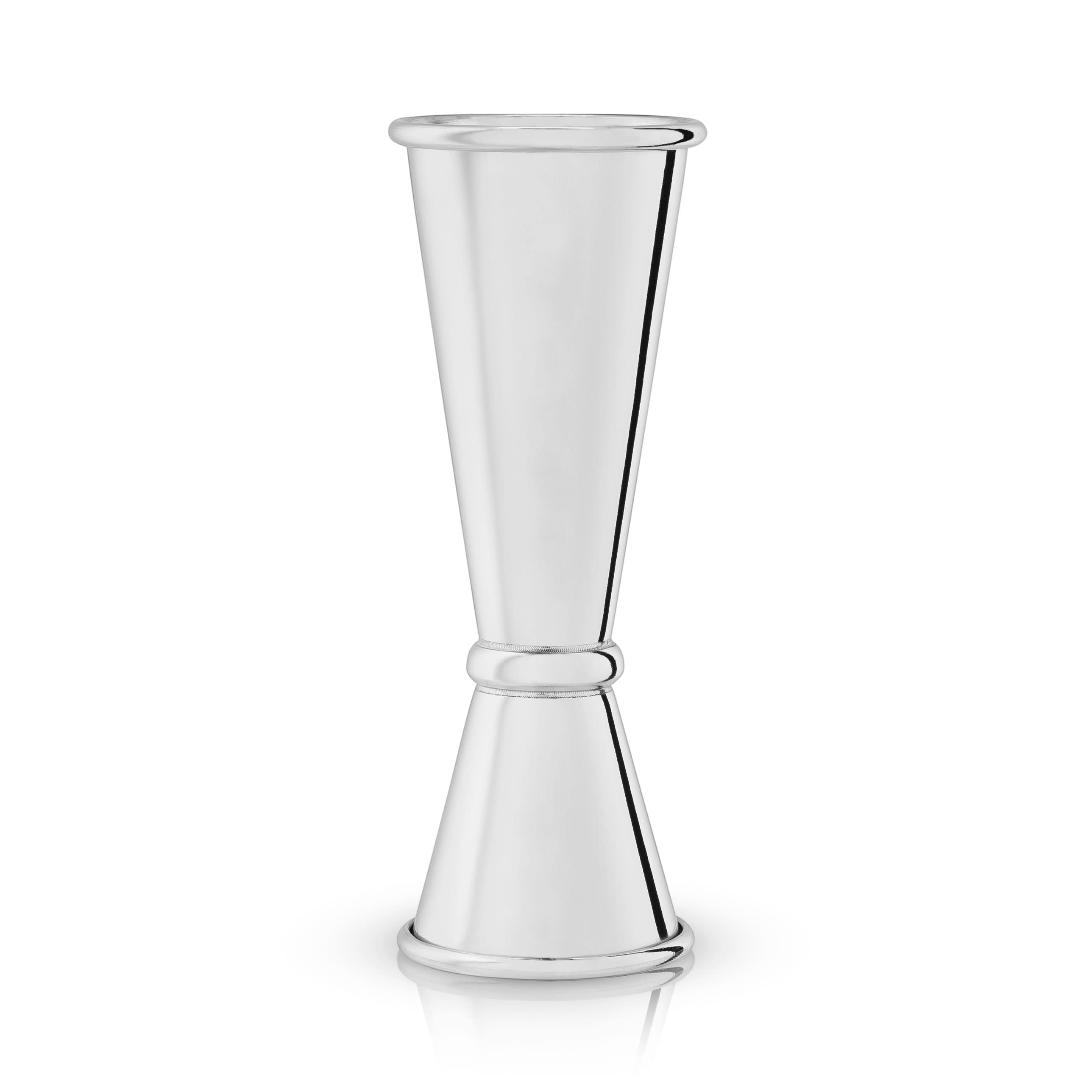 Premium Harrison Large Japanese Style Jigger - 1oz & 2oz Dual Measuring Cup for Cocktails, Bartending, and Mixology - Perfect for Home Bars, Professional Use, and Cocktail Enthusiasts