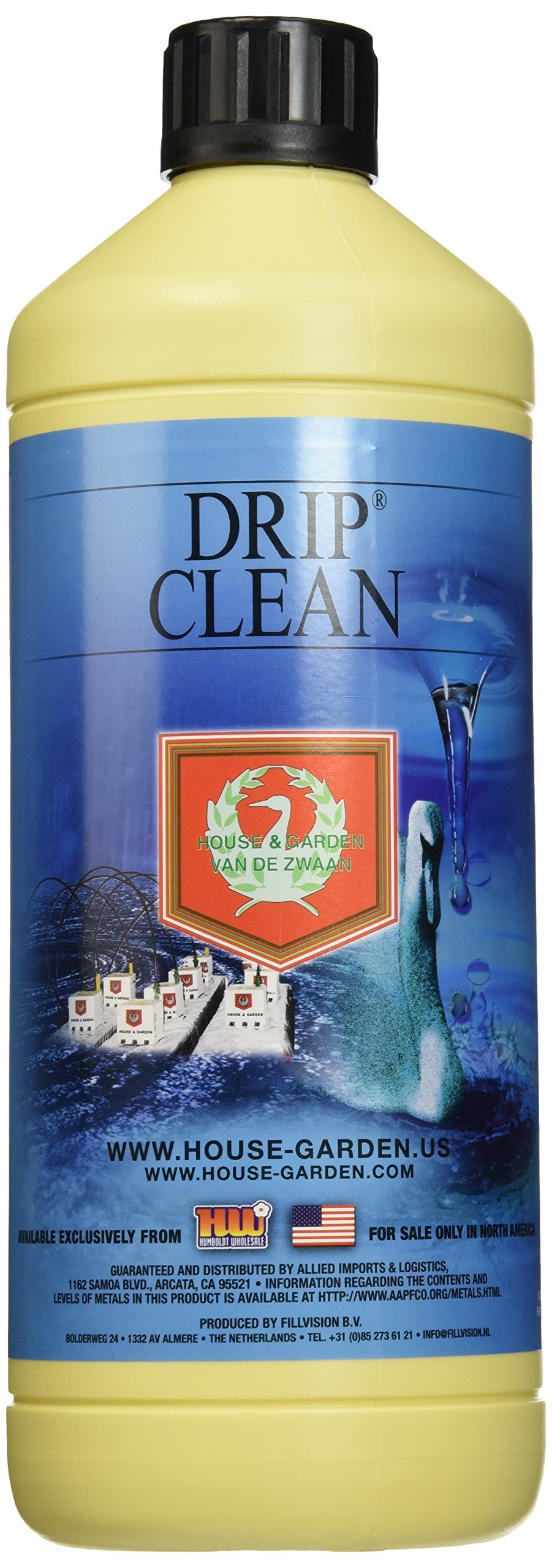 House & Garden HGDPC01L Drip Clean Fertilizer 1L - Hydroponic Nutrient Solution for Indoor Plants, Greenhouses & Home Gardens | Prevents Salt Buildup in Irrigation Systems