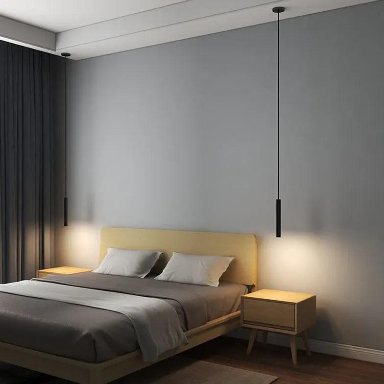 Modern Black Direct Suspension Pendant Light - Sleek Minimalist Ceiling Fixture for Dining Room, Kitchen Island, or Living Room Decor