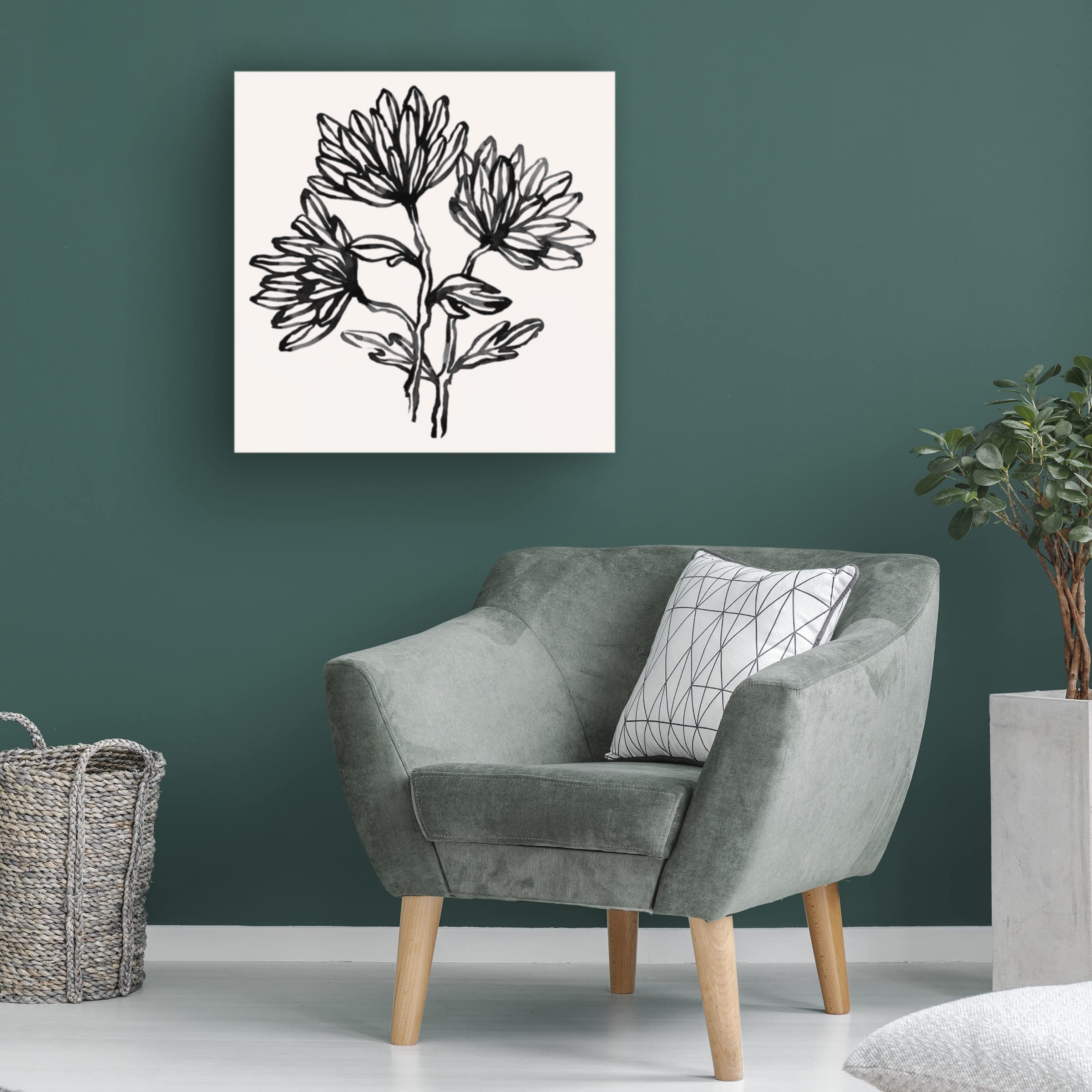 Emma Scarvey 'Gestural Blooms II' Canvas Art Print - Modern Floral Wall Decor for Living Room, Bedroom & Office - Trademark Fine Art Collection