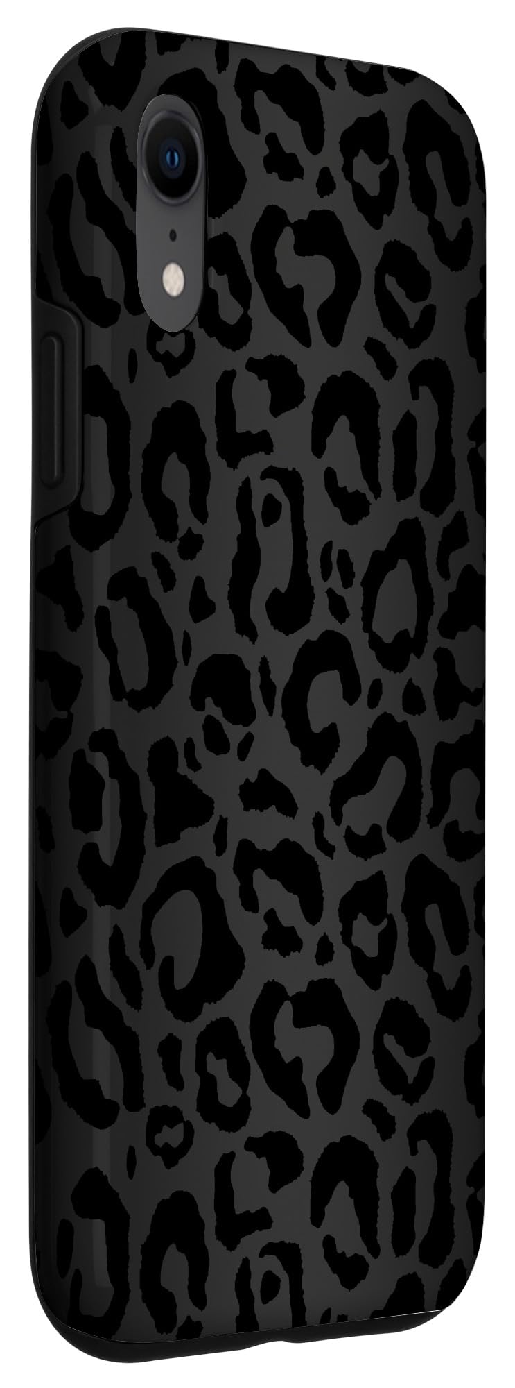 iPhone XR Black Leopard Print Phone Case - Stylish Cheetah Pattern Protective Cover for Women & Men | Perfect for Daily Use, Travel & Fashion Accessories
