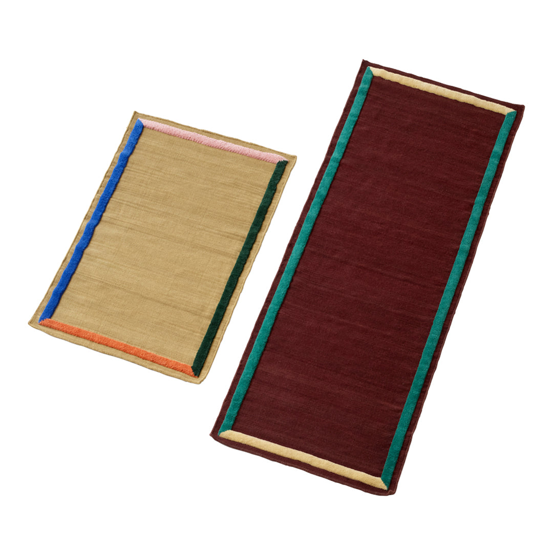 Framed AP13 AP14 Rug - Modern Handmade Area Rug for Living Room, Bedroom, and Office Decor - Perfect for Home and Office Interior Design