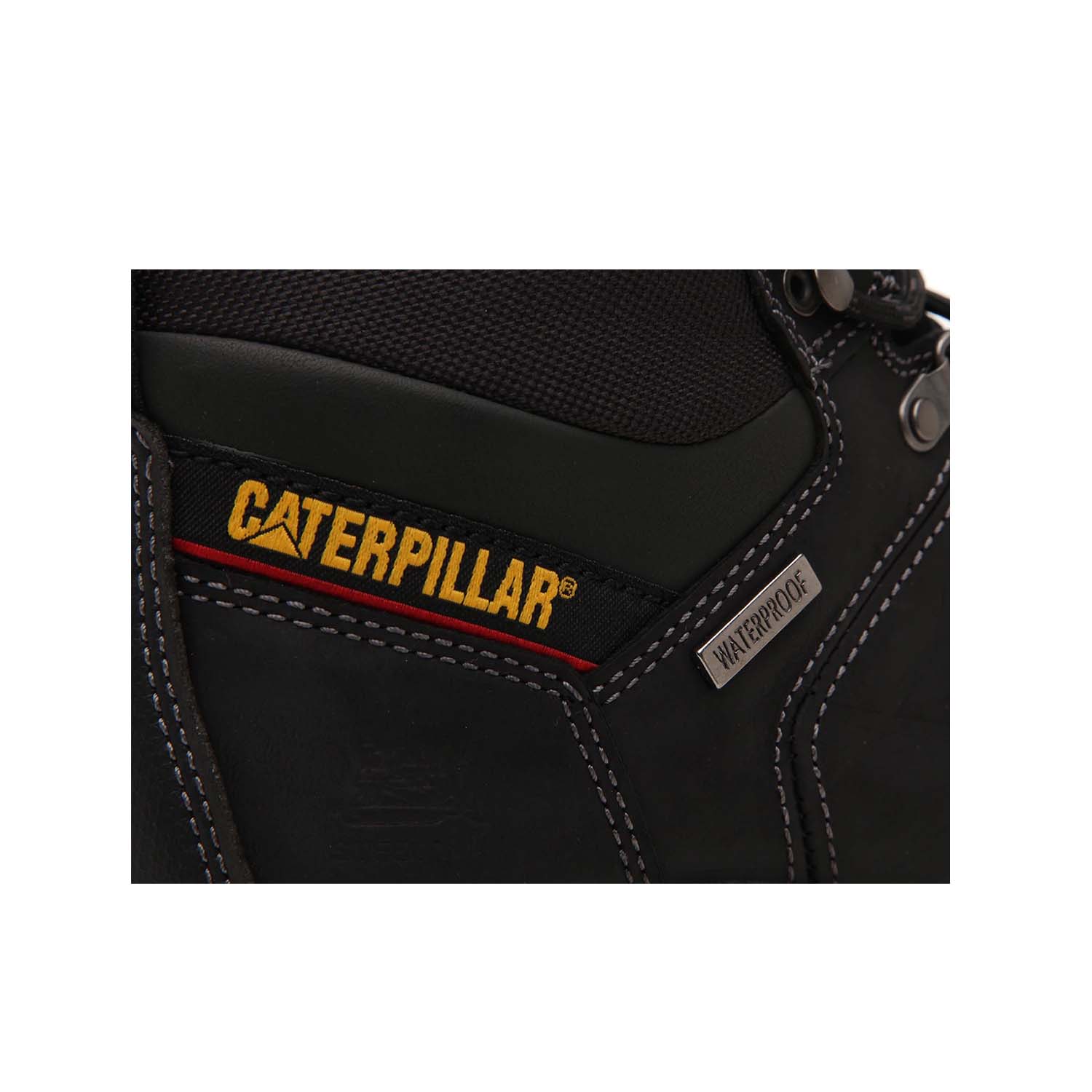 Threshold Steel Toe Waterproof Work Boots for Men - Black Safety Shoes for Construction, Warehouse & Outdoor Work