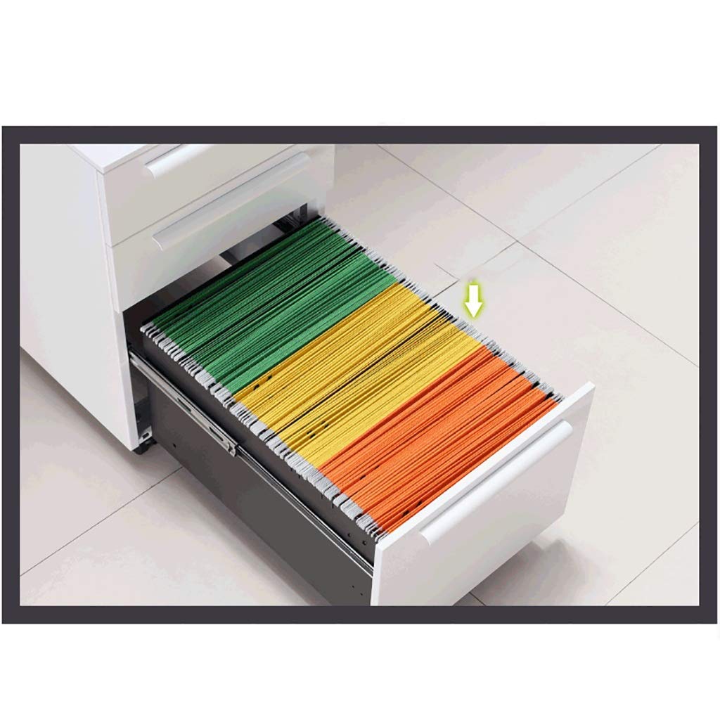 Multifunctional Mobile File Cabinet with Lock & Wheels - Office Storage Organizer for Folders, Documents & Supplies | Portable Desktop Filing System for Home & Office Use