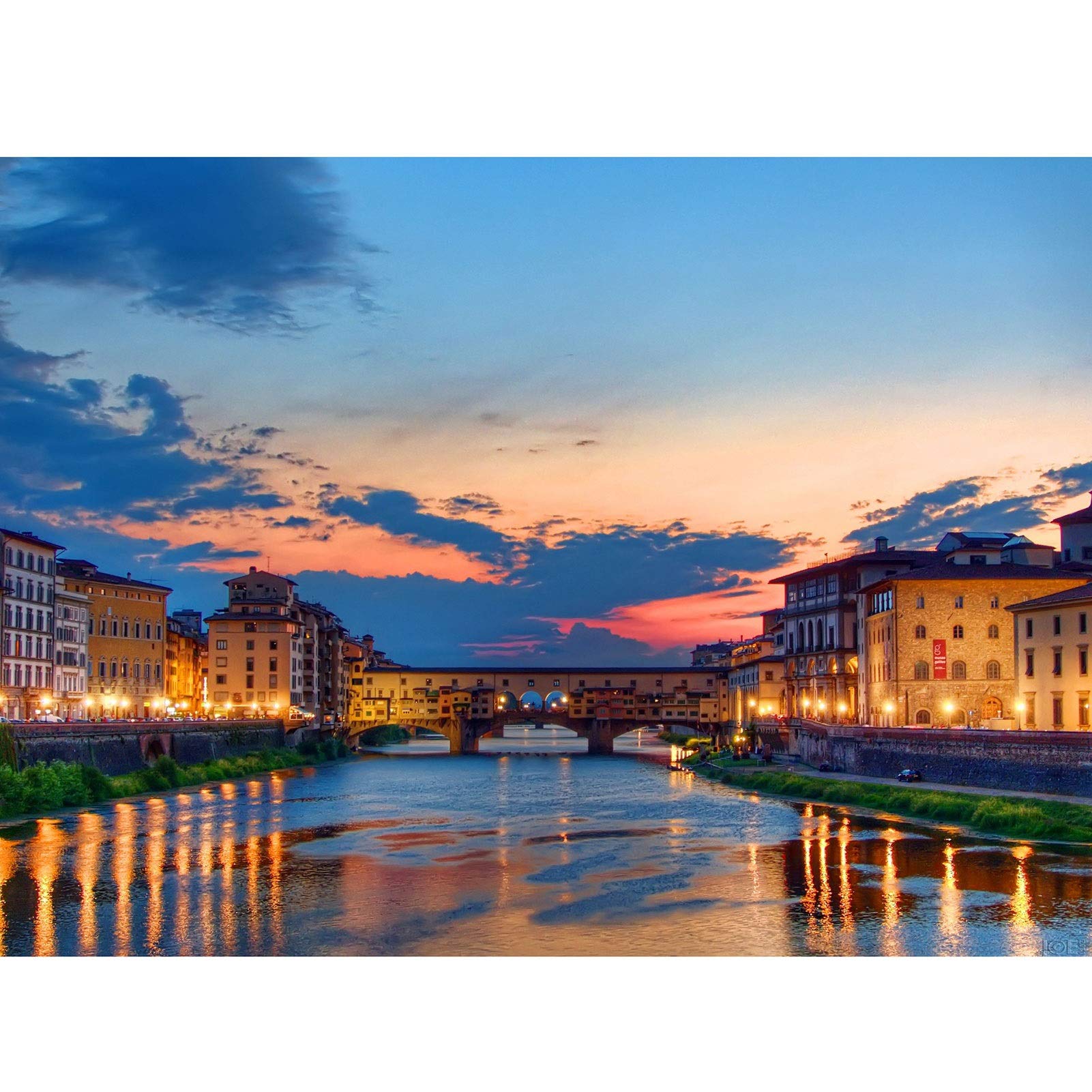 WENLI 6000-Piece Florence Sunset Jigsaw Puzzle for Adults - Vibrant Colors, Brain Training & Educational Game - Perfect for Home Decor, Family Bonding & Stress Relief