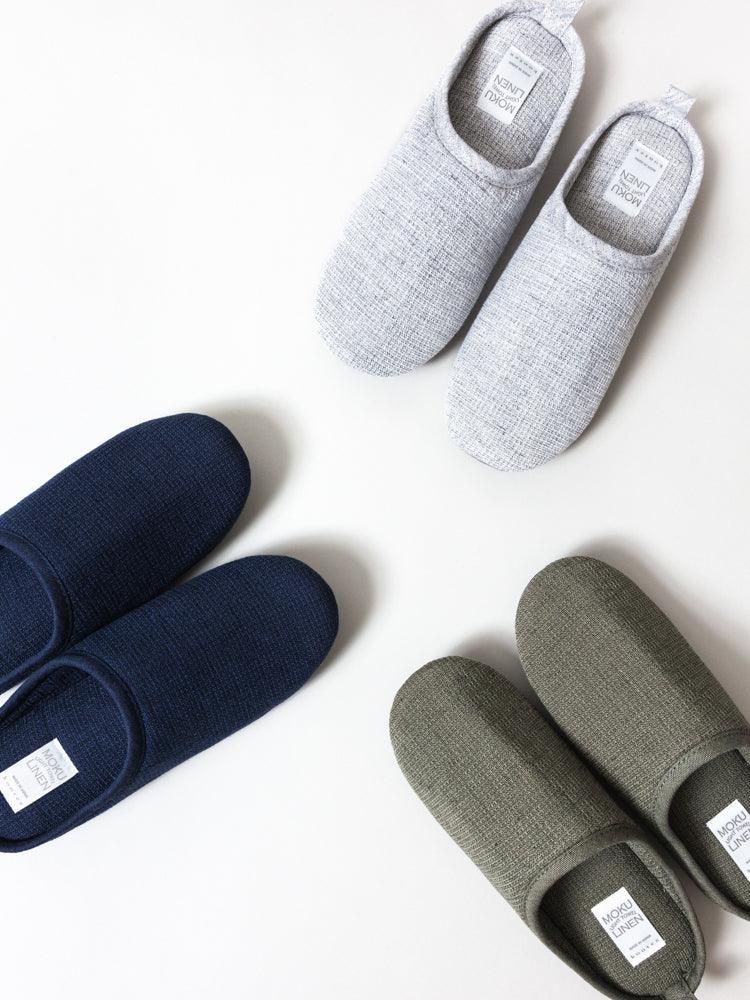 Moku Linen Room Shoes - Soft & Breathable House Slippers for Women & Men - Perfect for Indoor Comfort, Spa, Yoga, and Relaxation at Home