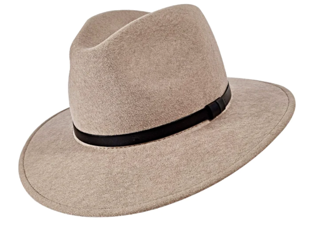 Stylish Crushable Fedora Hat for Men & Women - Soft Brim Sand Color Casual Sun Hat - Perfect for Outdoor, Beach, Travel & Everyday Wear