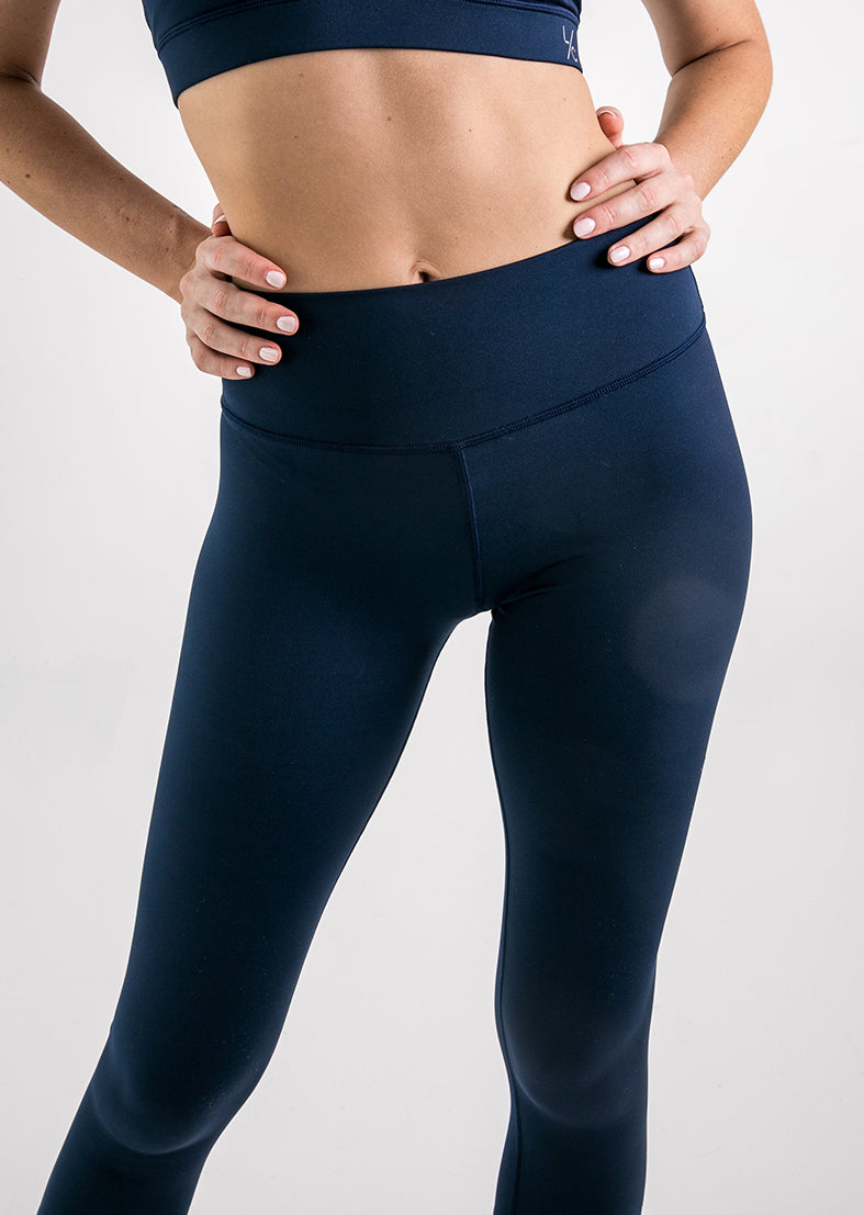 Elevate Touch Full Length Legging Navy - High Waist Yoga Pants for Women - Perfect for Workouts, Running & Lounge Wear