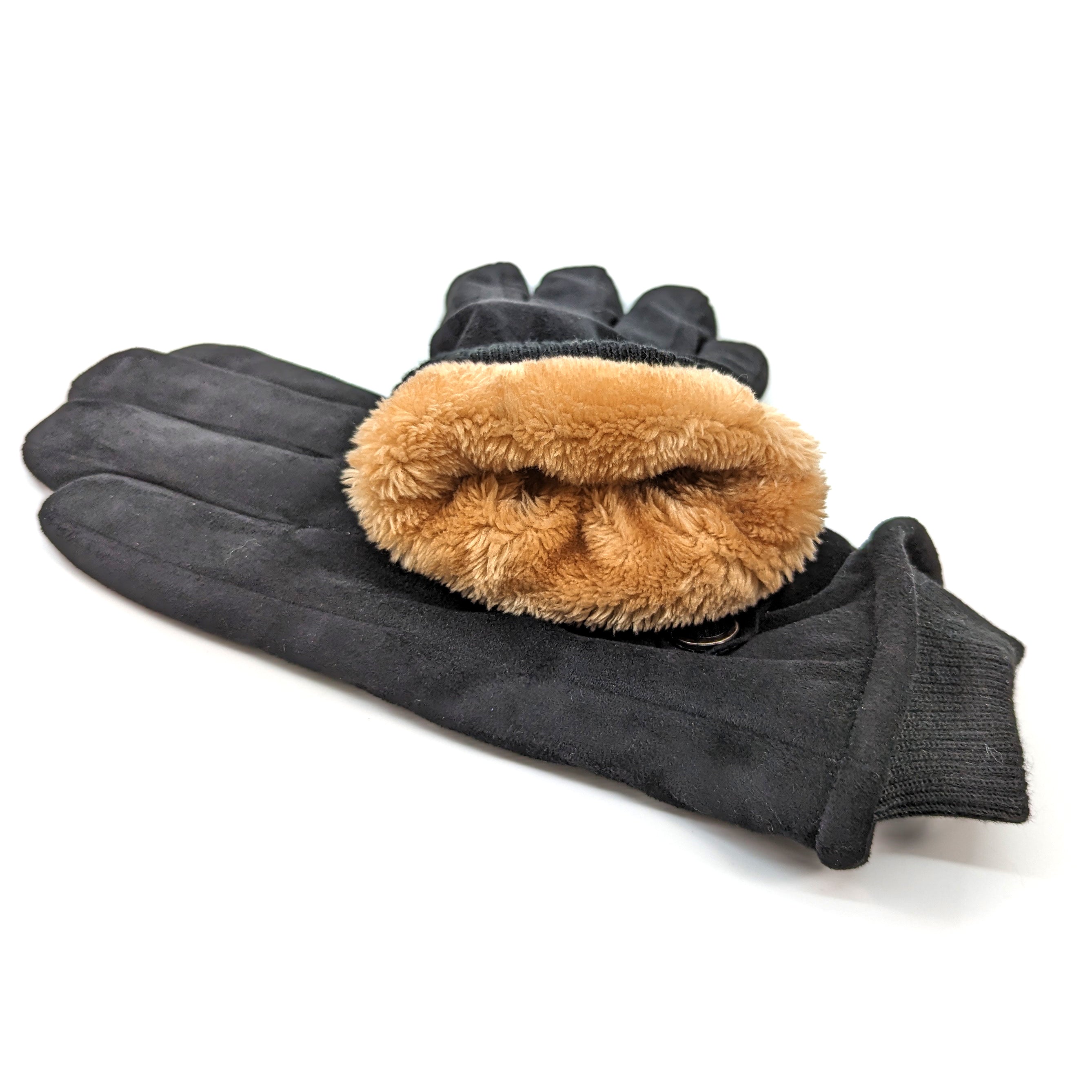 Stylish Unisex Winter Gloves with Button Detail - Warm & Fashionable for Men & Women - Perfect for Outdoor Activities, Commuting & Cold Weather