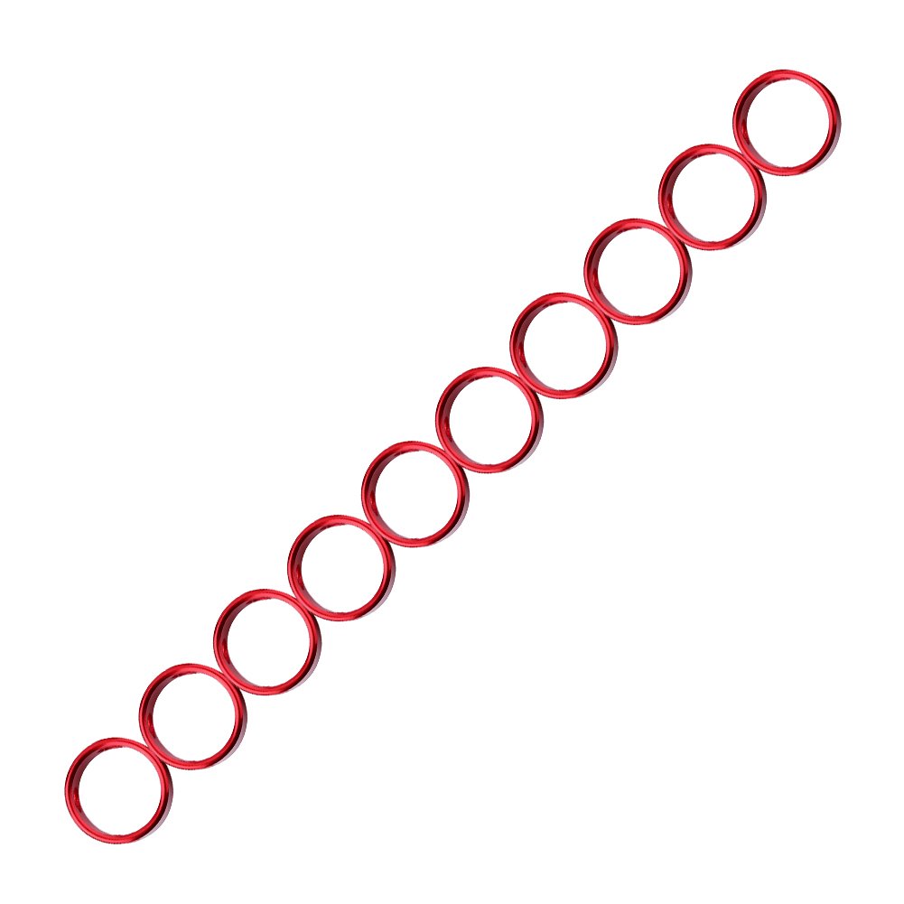 10pcs Quick Release Anti-Slip Wind Rope Buckles - Heavy Duty Tent Rope Adjusters & Stoppers for Camping, Hiking, Backpacking (Red) - Perfect for Securing Tents, Tarps & Outdoor Gear in Windy Conditions