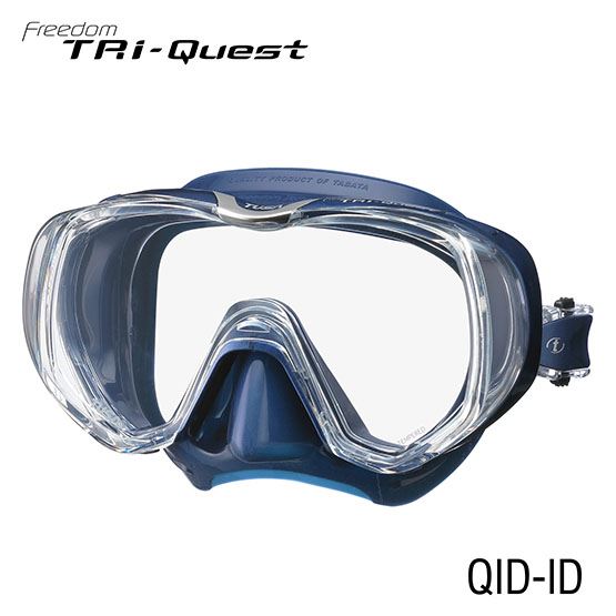 Tusa Tri Quest 3 Window Scuba Diving Mask - Premium Snorkeling & Scuba Gear for Clear Underwater Vision - Perfect for Ocean Exploration, Coral Reef Diving, and Underwater Photography