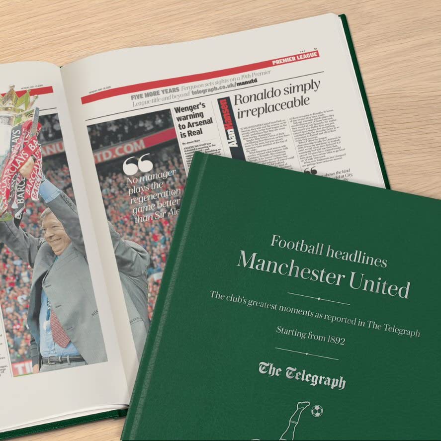 Premium Personalized Special Edition Football Newspaper Book - Unique Gift for Sports Fans - Perfect for Birthdays, Anniversaries & Memorabilia Collectors