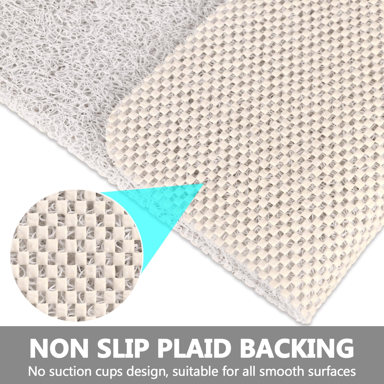 Non-Slip Square Shower Mat 27x27 Inch - Extra Large Loofah Bath Mat for Shower Stall with Drain Hole | Anti-Skid Bathroom Floor Mat for Safety & Comfort - Perfect for Tiled Showers, Bathtubs & Wet Areas