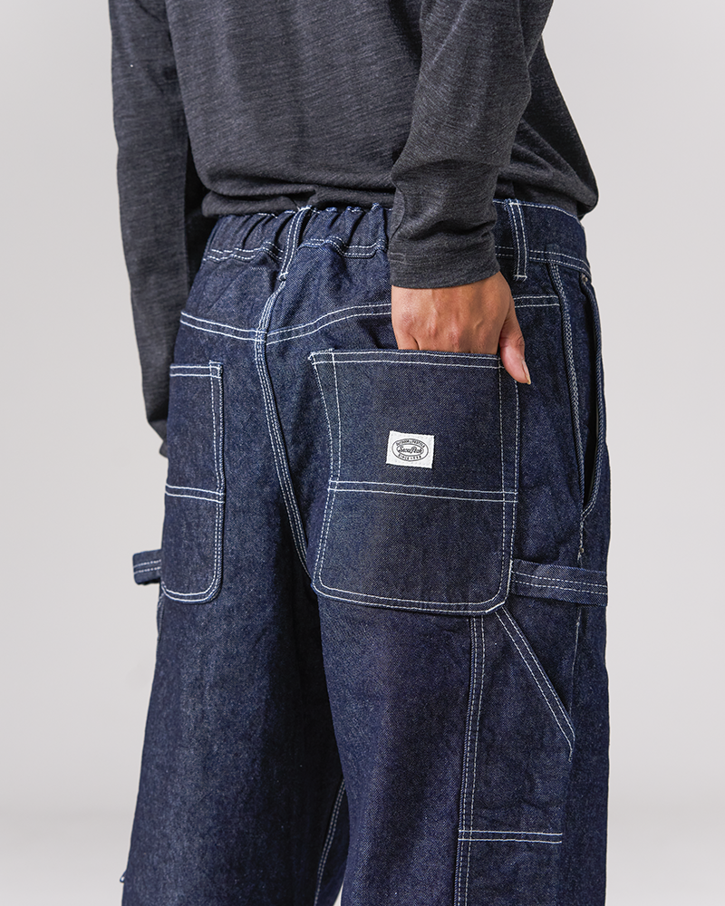 Sustainable Recycled Cotton Denim Wide Leg Pants for Women - Eco-Friendly High Waisted Loose Fit Trousers - Perfect for Casual Outings, Workwear & Boho Style