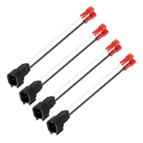 BATIGE 4 Pack Speaker Wiring Harness Replacement for Ford Lincoln Mercury Mazda - Car Radio Stereo Installation Accessories & Speaker Adapter Plugs | Perfect for DIY Car Audio Upgrades & Speaker System Repairs