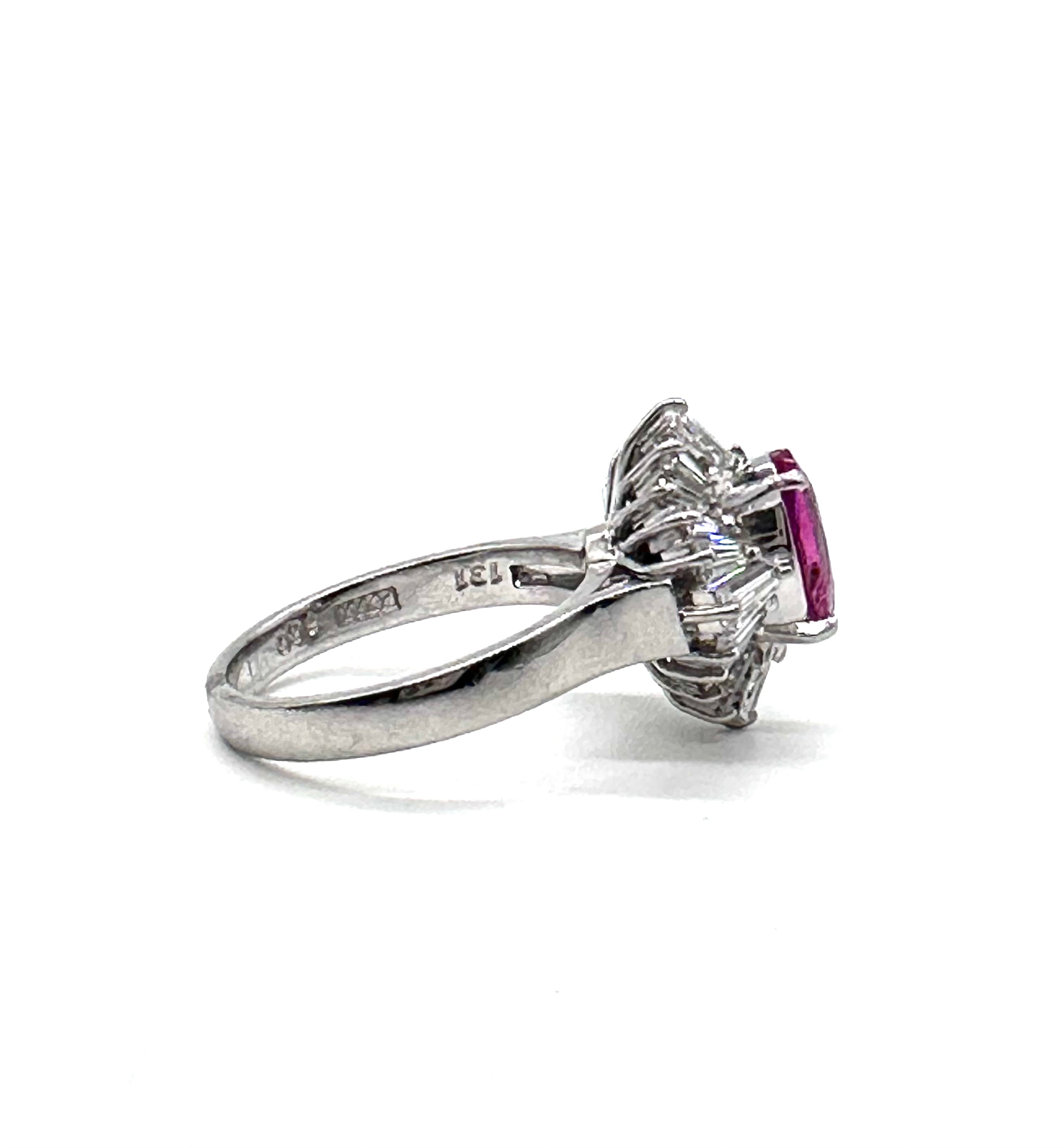 Exquisite Ruby and Diamond Ring for Women - 14K Gold Engagement, Wedding, Anniversary Jewelry Gift - Perfect for Valentine's Day, Proposals & Special Occasions