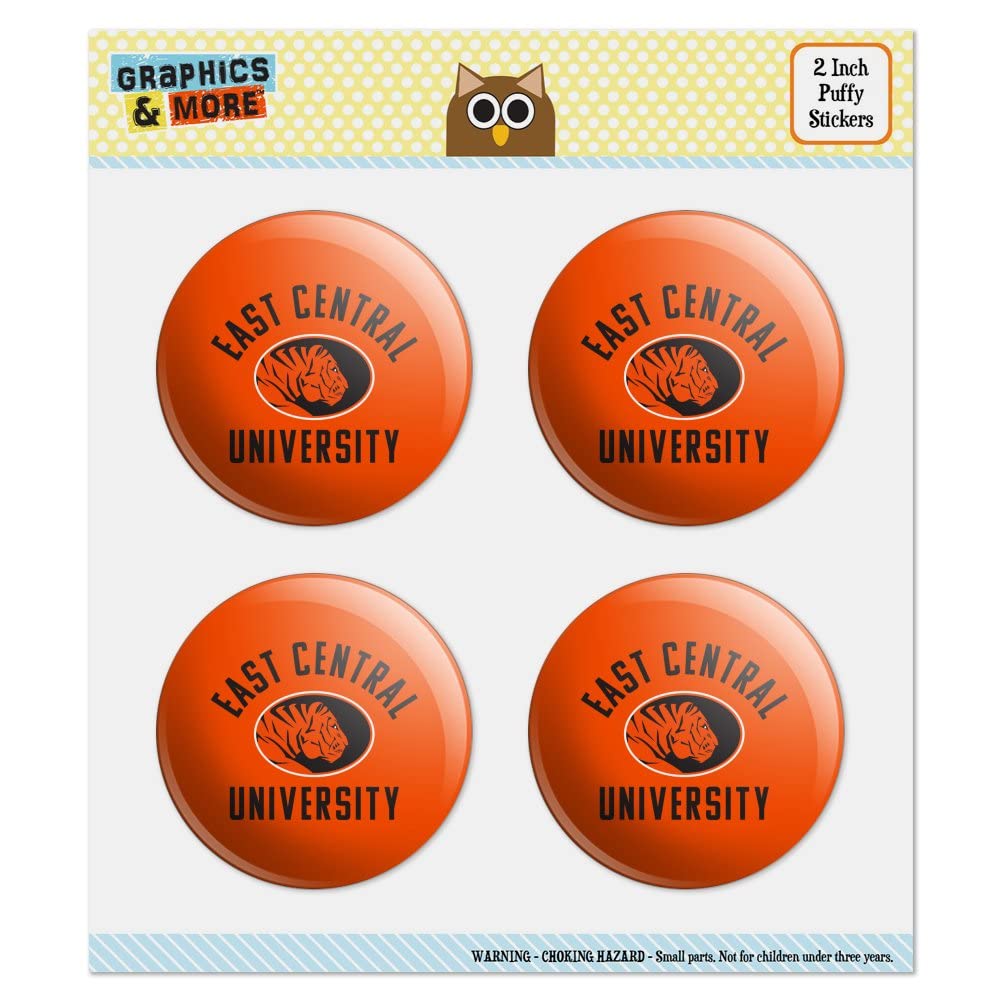 East Central Tigers Puffy Stickers for Scrapbooking & Crafts - DIY Decor