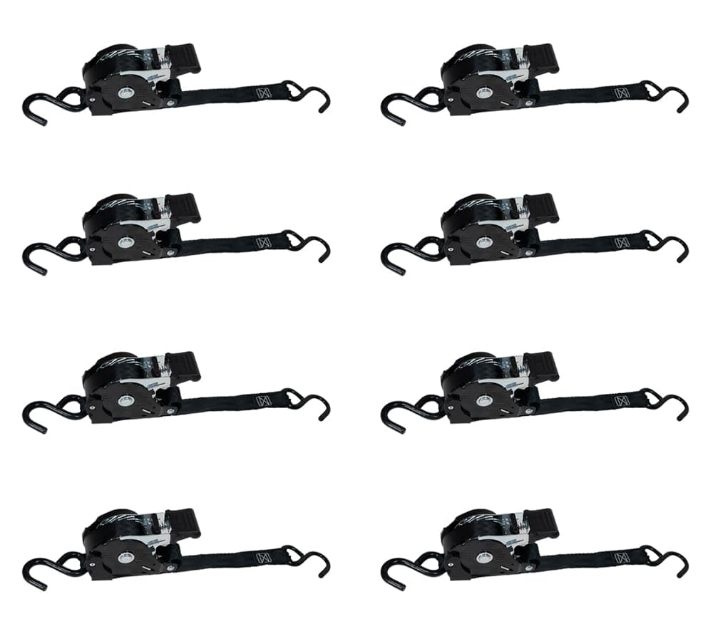 Mytee Products Auto Retract NO-RATCHETING Ratchet Straps | 1