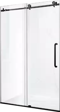 Anzzi SD AZ8077 02MB Leon Frameless Sliding Shower Door - 60