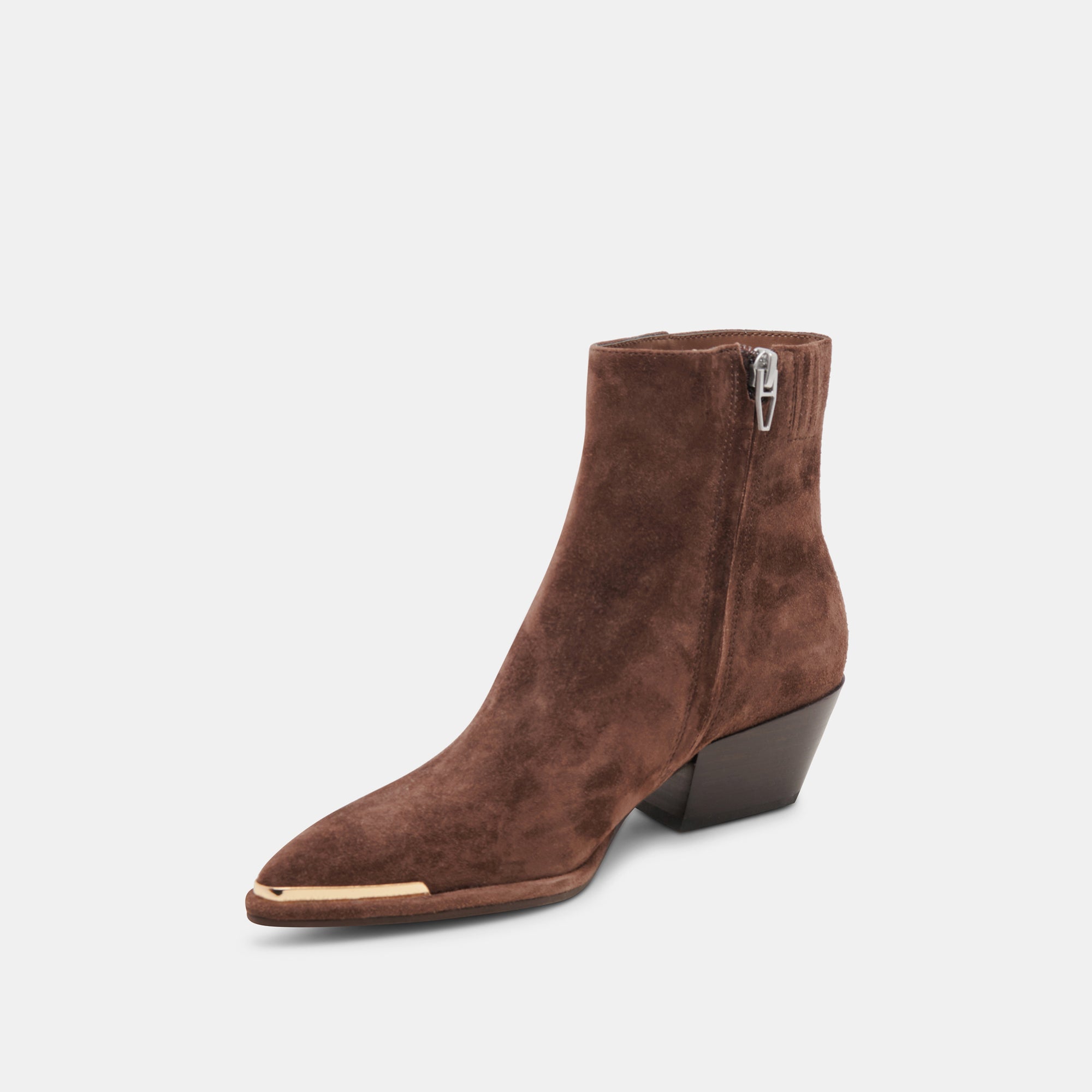NONAH Women's DK Brown Suede Booties - Comfortable Ankle Boots for Fall & Winter Fashion | Perfect for Casual Outfits, Office Wear & Date Nights