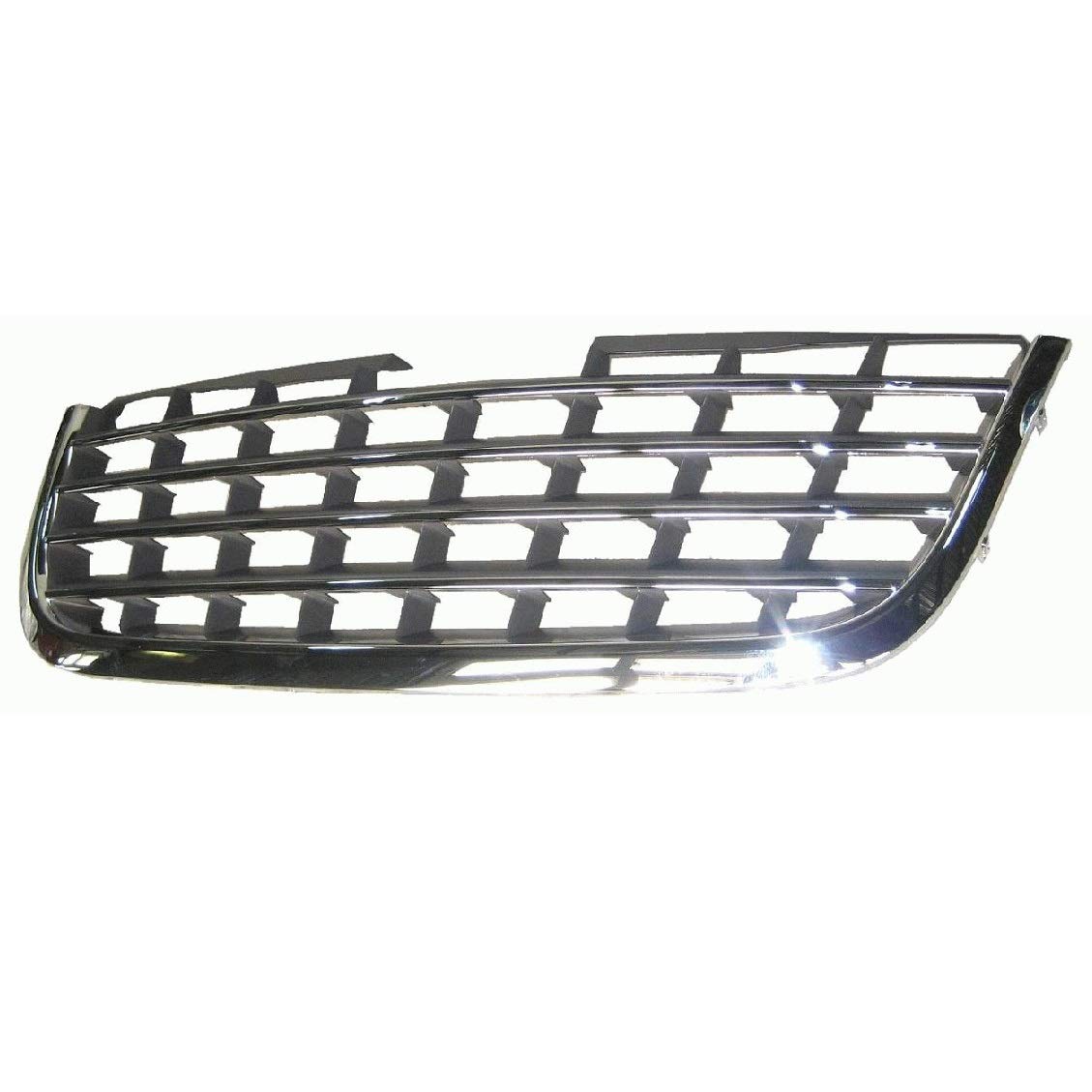 Perfit Liner Chrome Center Grille Grill Assembly Replacement Part - Compatible with 2008-2010 CHRYSLER Town & Country (Fits CH1200309, 5113228AA) - Perfect for Front End Restoration & Vehicle Customization