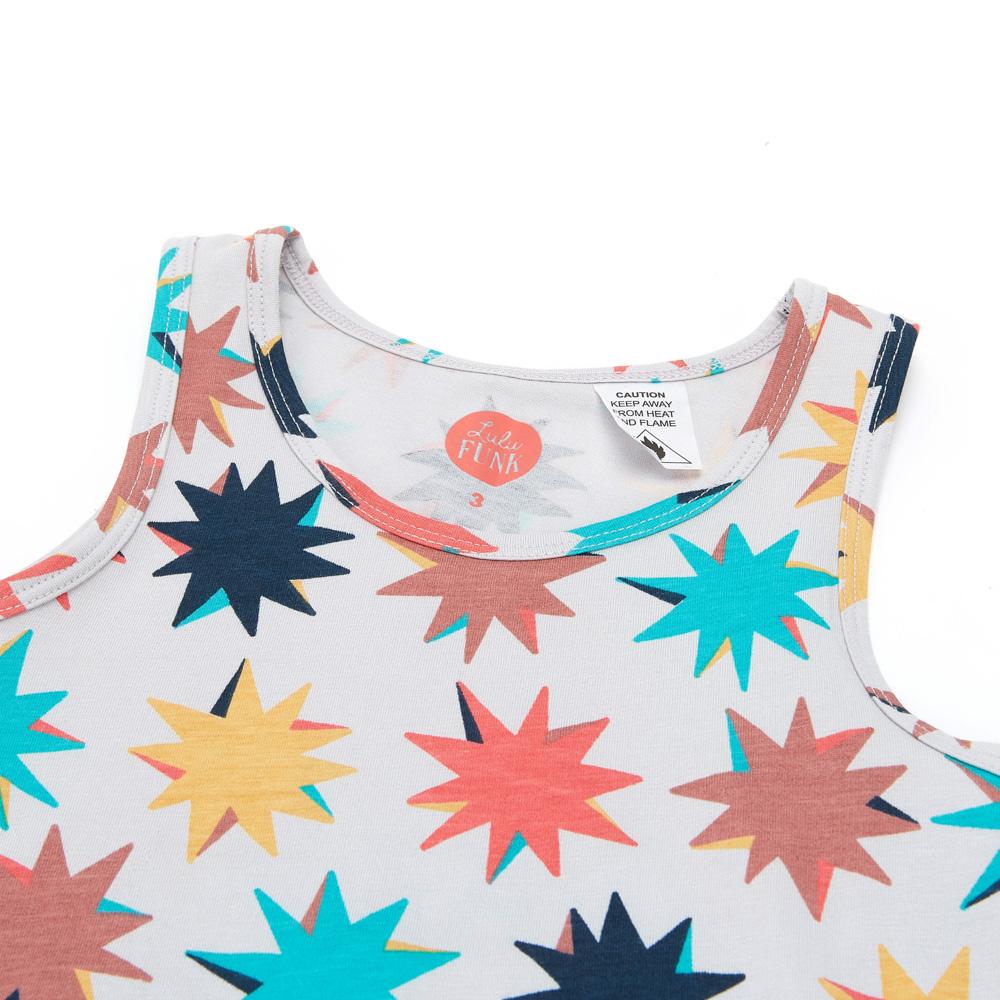 Organic Cotton & Bamboo Star Bright Singlet - Soft & Breathable Baby Onesie for Newborns & Infants - Perfect for Daycare, Playtime & Comfortable Sleep