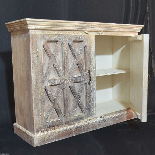 French Style Solid Wood Sideboard - Elegant Buffet Cabinet for Dining Room, Living Room & Entryway Storage
