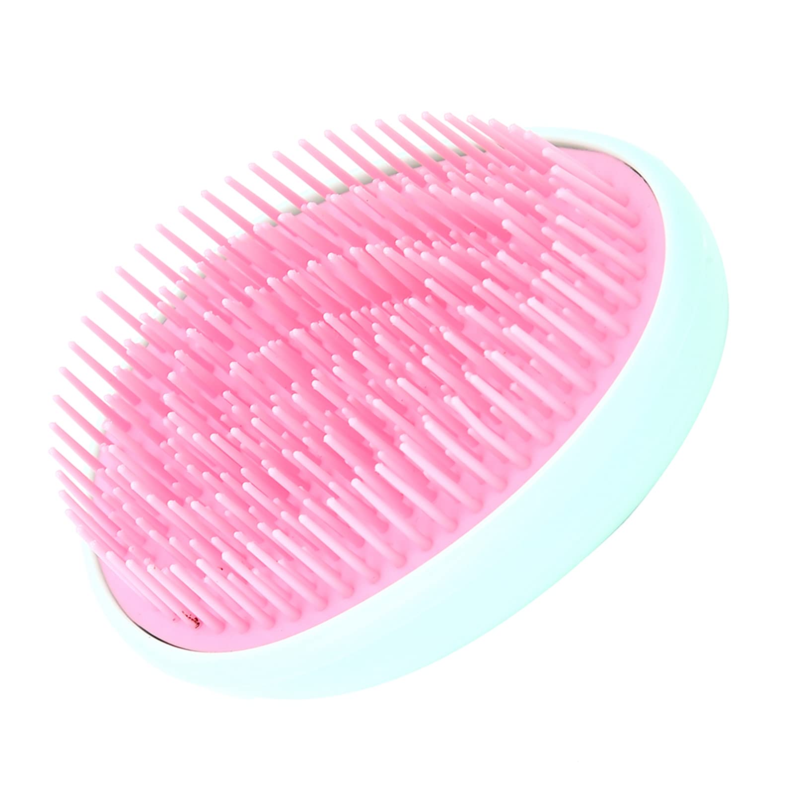 Egg Shape Hair Brush - Soft Silicone Scalp Massager & Comfortable Hair Comb for Stress Relief, Portable Mini Brush for Home, Office & Salon Use - Perfect for Relaxation, Travel & Daily Hair Care