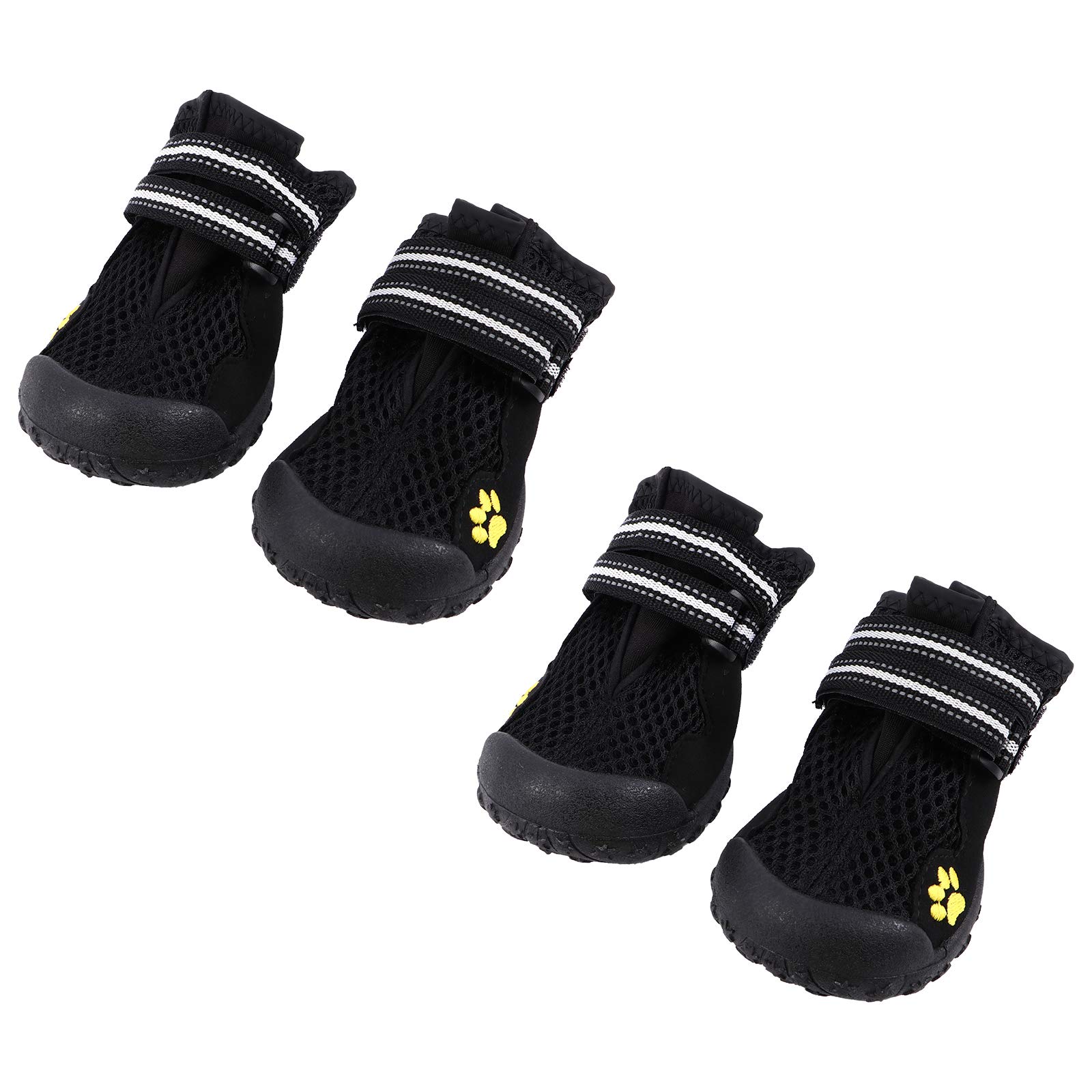 iplusmile 1 Set Dog Boots for Hiking & Snow - Non-Slip Paw Protector Shoes for Large Dogs, Waterproof Mesh Outdoor Pet Booties - Perfect for Winter, Hiking, and Rough Terrain Adventures