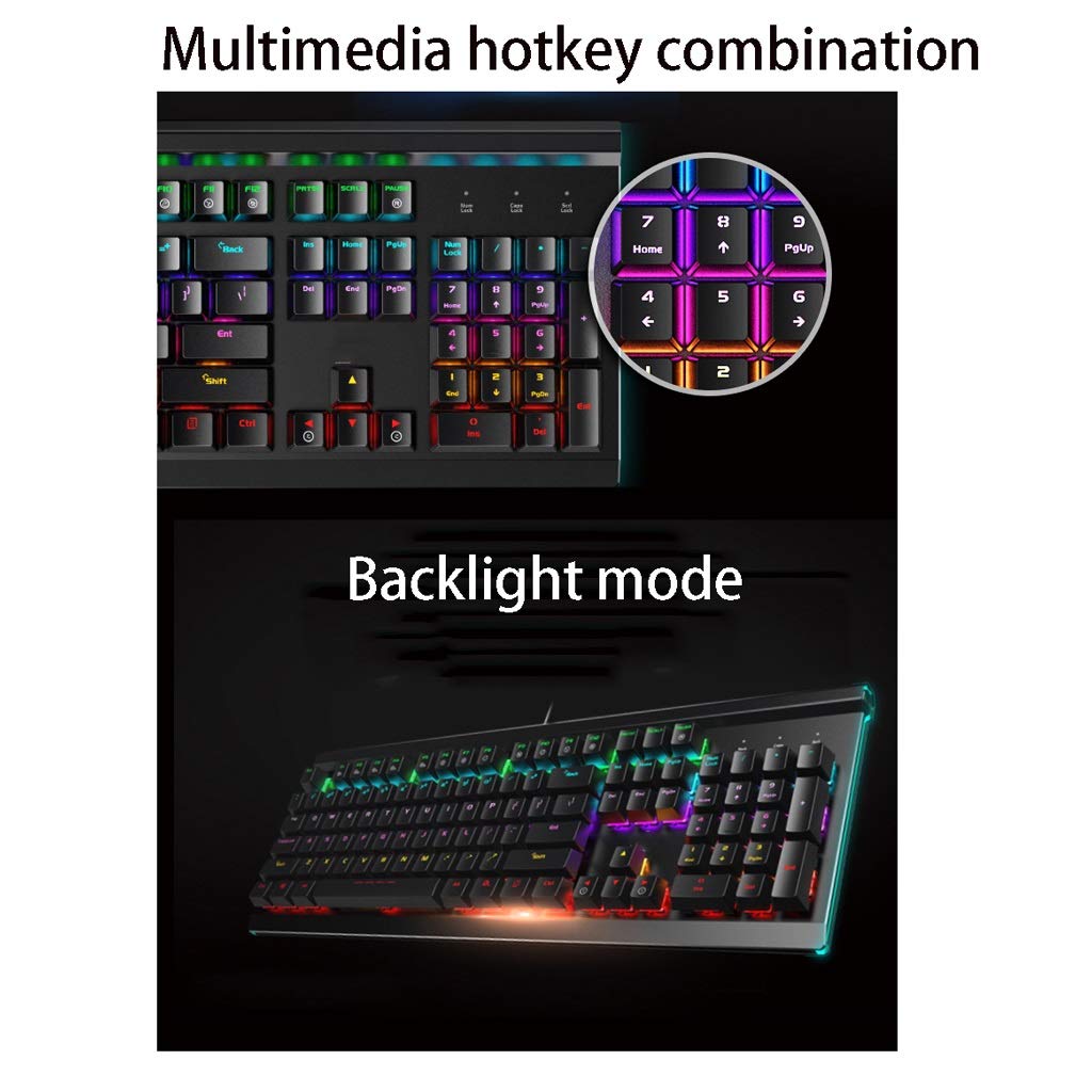**ARCH RGB Mechanical Gaming Keyboard, Wired Mouse & Headset Combo Kit with Wrist Rest - Ergonomic PC Gaming Accessories for Windows Desktop Gamers (Black) - Perfect for Esports, Streaming & Office Work**