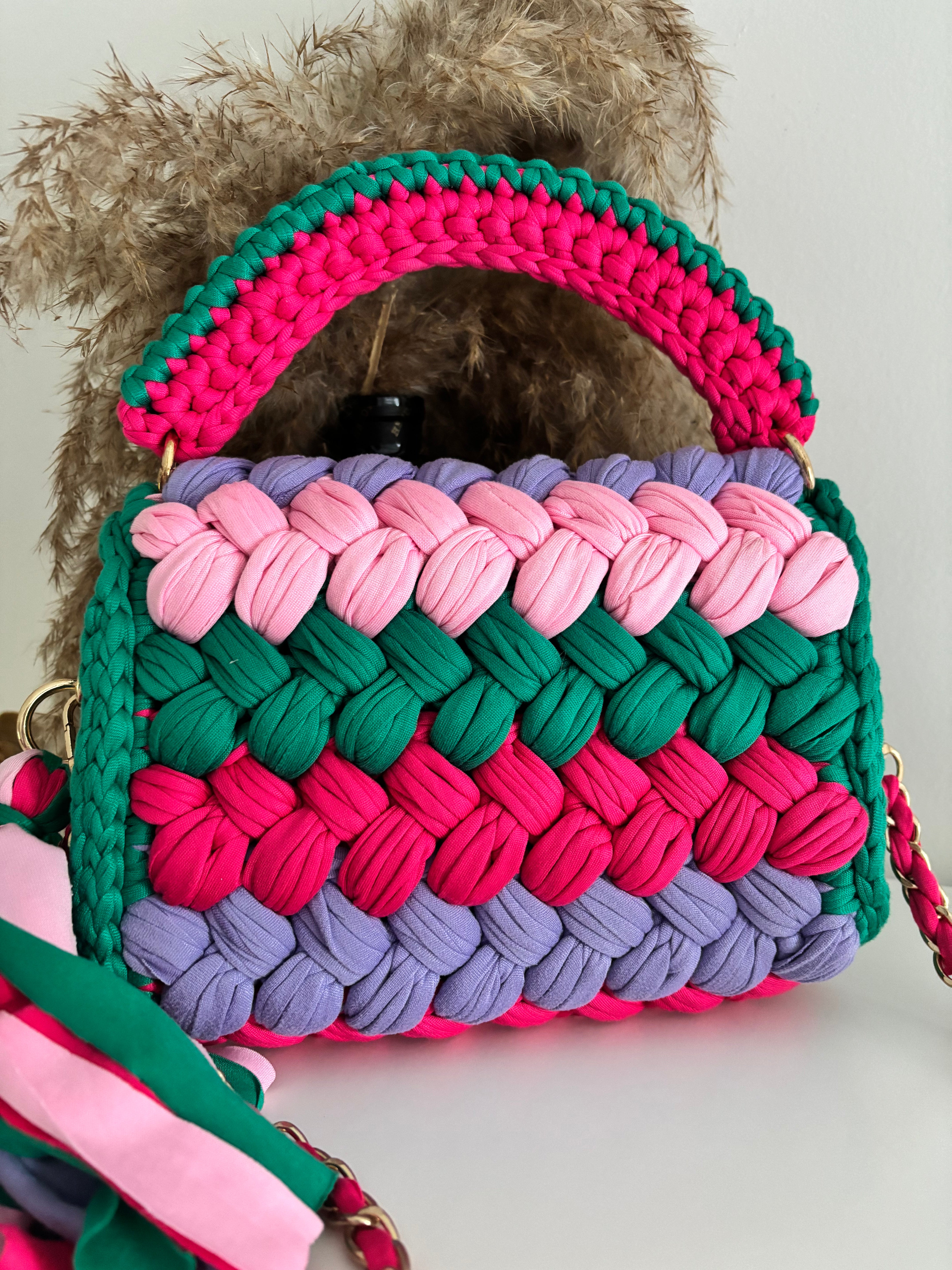 Stylish Multi-Color Puff Sleeve Handbag for Women - Fashionable Crossbody Purse for Daily Use, Work, and Evening Out