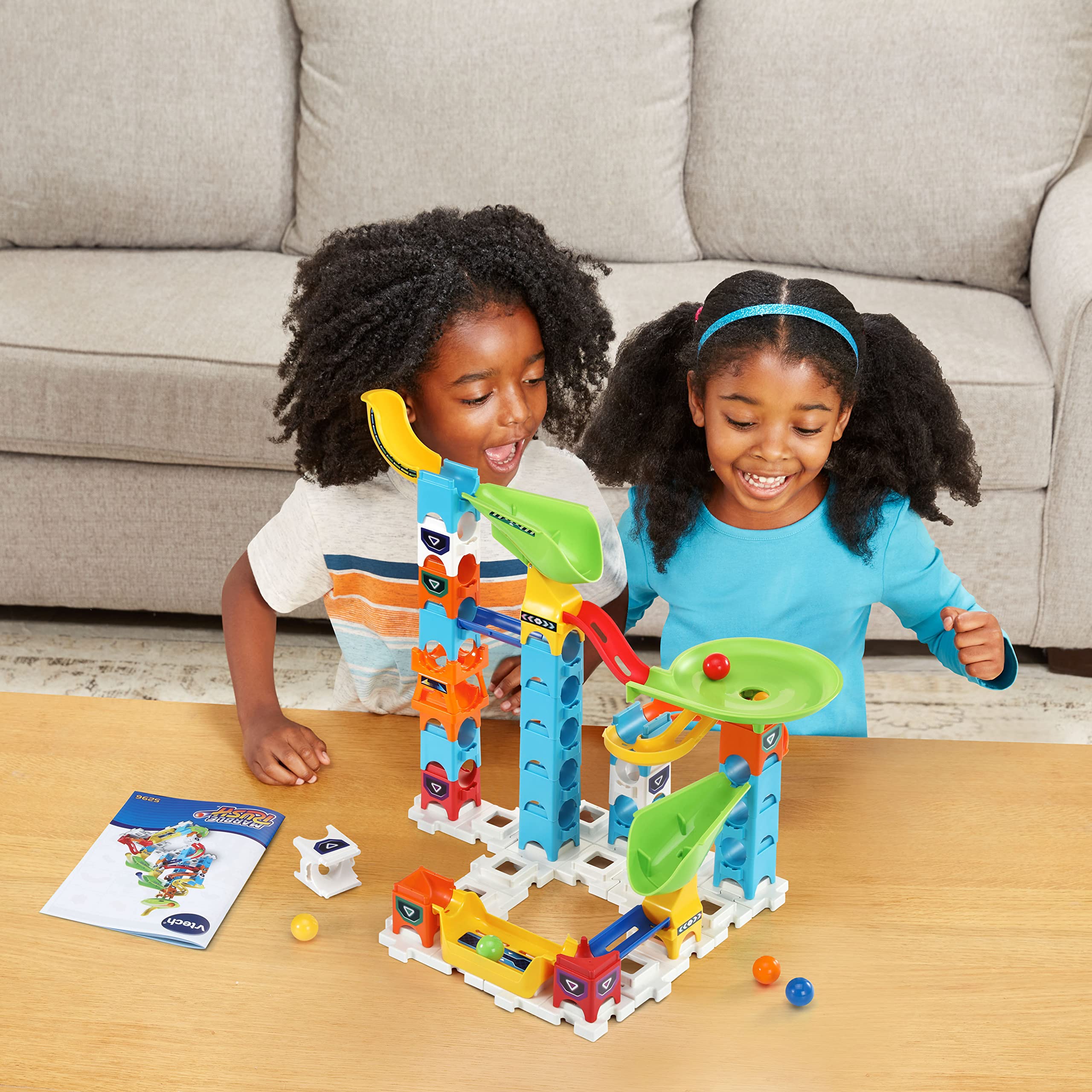 VTech Marble Rush Beginner Set S200 - Interactive Marble Run Toy for Kids Ages 4-8 | STEM Learning Game with 80+ Pieces | Perfect for Birthday Gifts & Indoor Playtime
