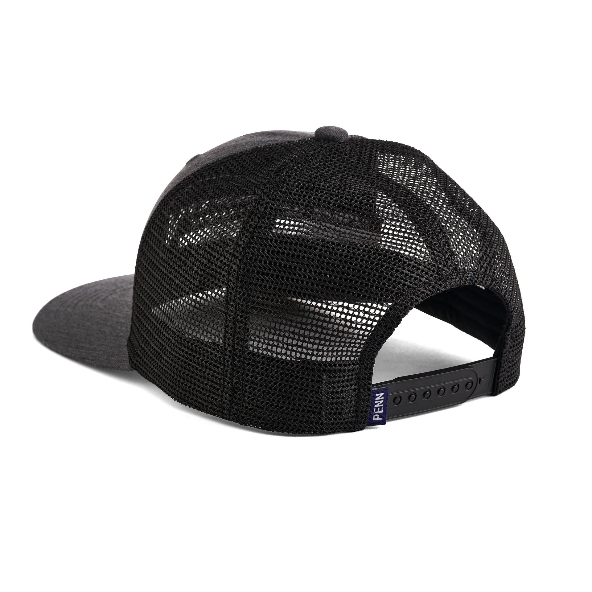PENN® Heather Grey Trucker Hat - Adjustable Snapback Cap for Men & Women - Perfect for Outdoor Activities, Sports, and Casual Wear