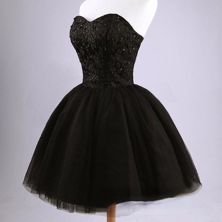 Elegant Black Sleeveless A-Line Homecoming Dress with Mesh Detail - Short Formal Party Dress for Prom, Cocktail & Special Occasions