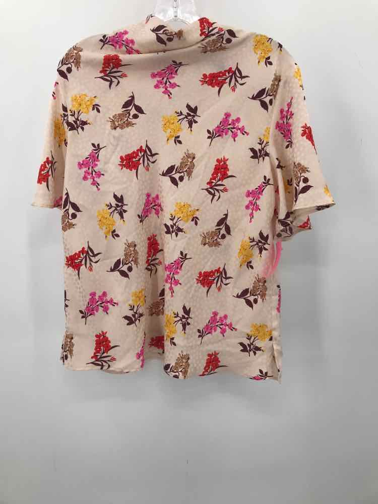 Pre-Owned Ann Taylor Pink Size Medium Short Sleeve Blouse for Women | Vintage Office Wear & Casual Outfits | Perfect for Work, Dates & Spring Fashion