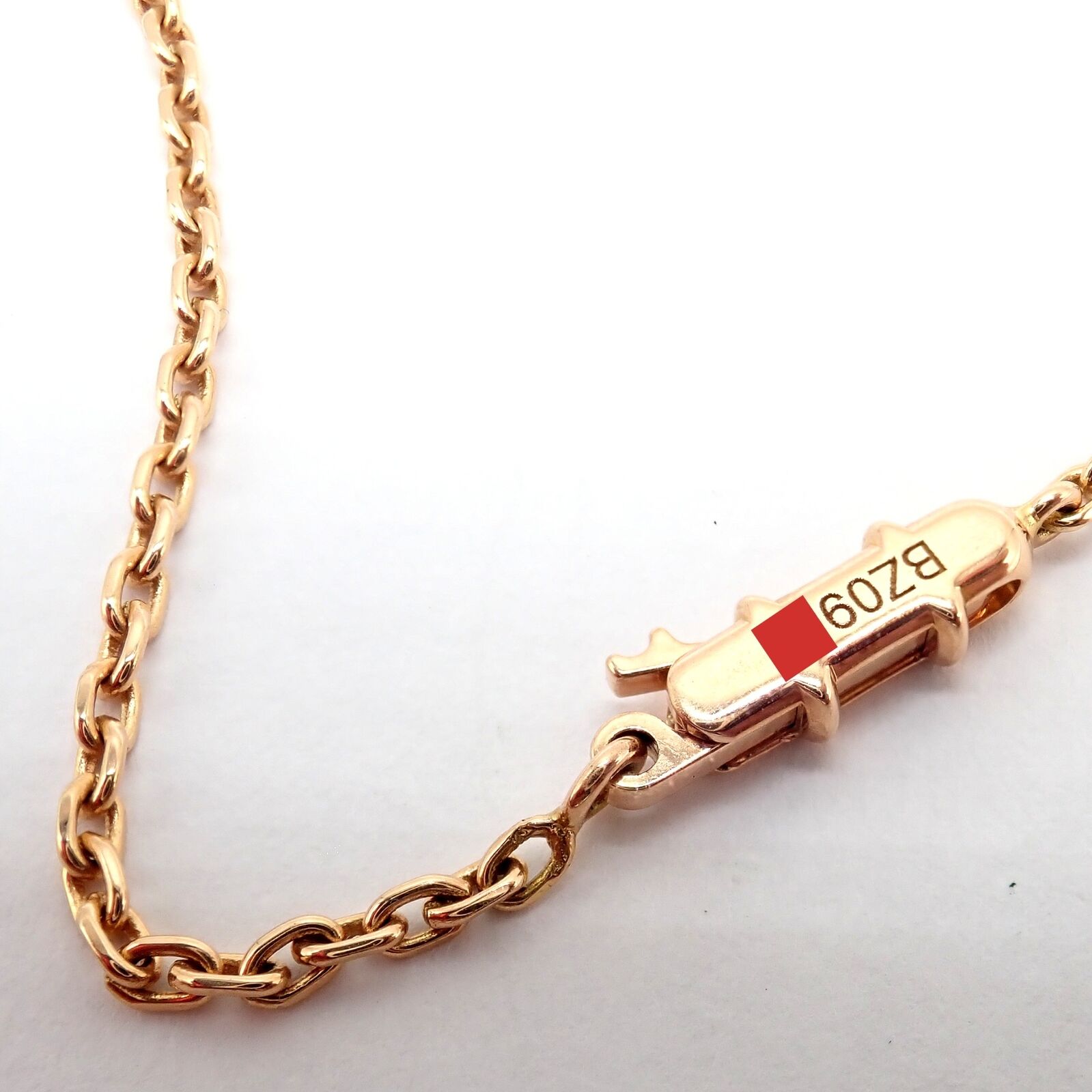 Authentic Cartier 18k Rose Gold Turquoise Diamond Delices De Goa Necklace - Luxury Jewelry for Women, Perfect for Weddings, Parties & Special Occasions