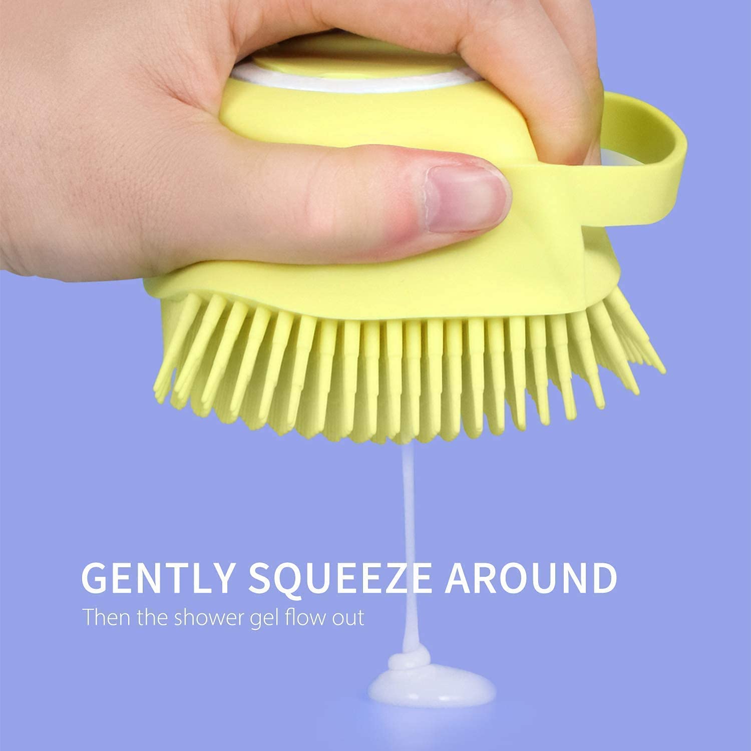 Premium Silicone Bath & Body Scrubber for Deep Cleaning - Gentle Exfoliating Massager for Men, Women & Kids | Soft Skin Care Scrubber for Shower, Spa & Daily Use (Multiple Colors Available)