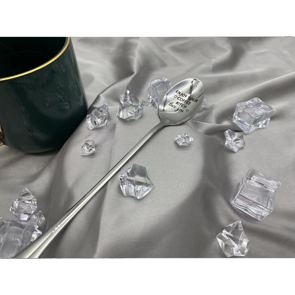 Best Friendship Gifts for Women - Engraved Coffee Spoon Set for Bestie, BFF, Tea & Coffee Lovers - Thoughtful Birthday, Christmas Gift for Her - Perfect for Daily Coffee Rituals & Special Occasions