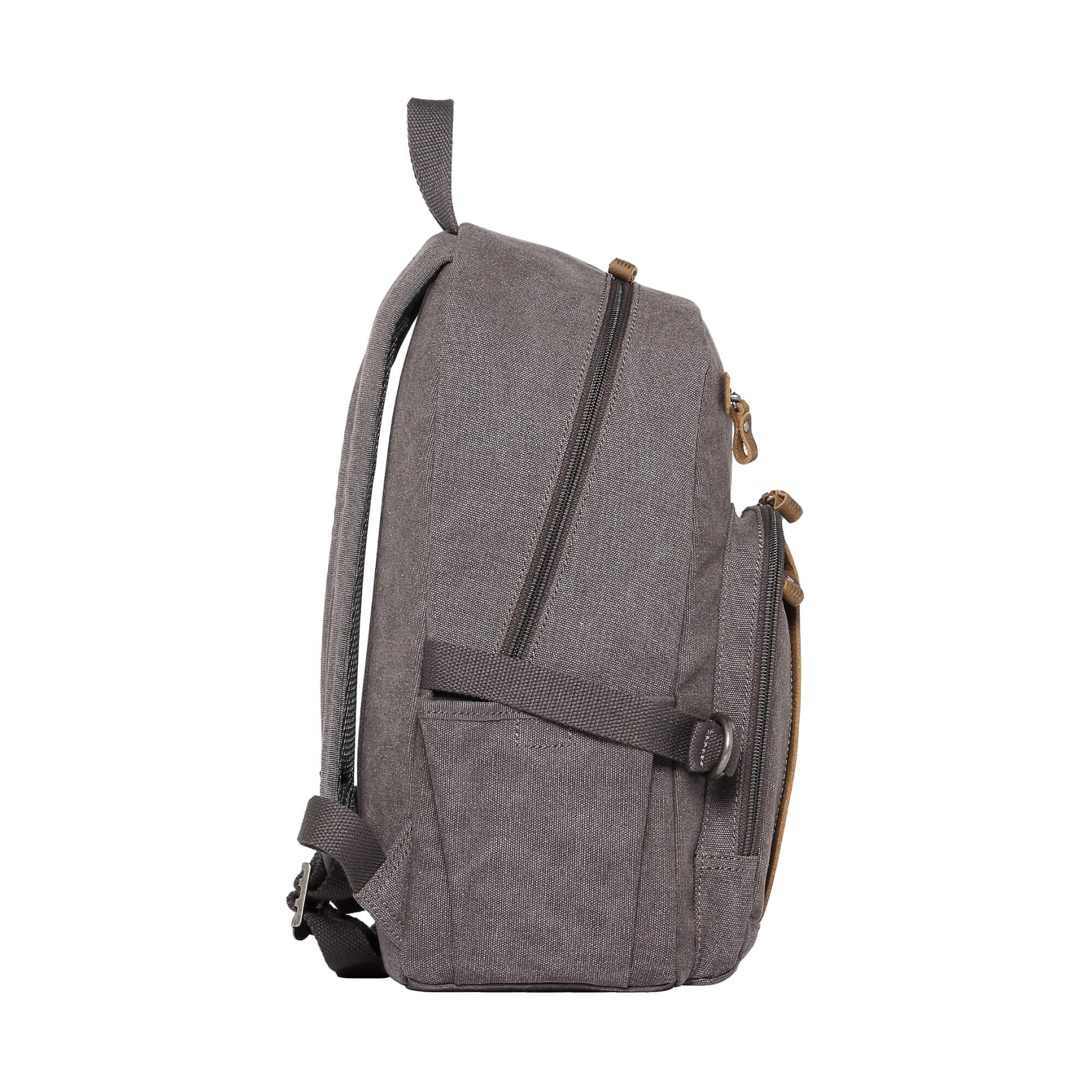 TRP0256 Troop London Classic Canvas Backpack - Medium Size Durable School & Travel Backpack for Men & Women - Perfect for College, Commuting & Outdoor Adventures