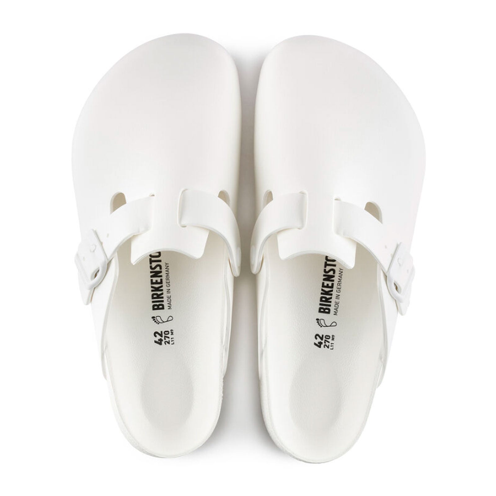 Birkenstock Boston EVA Narrow Clog for Women - Comfortable White Slip-On Shoes for Home, Office & Outdoor Wear