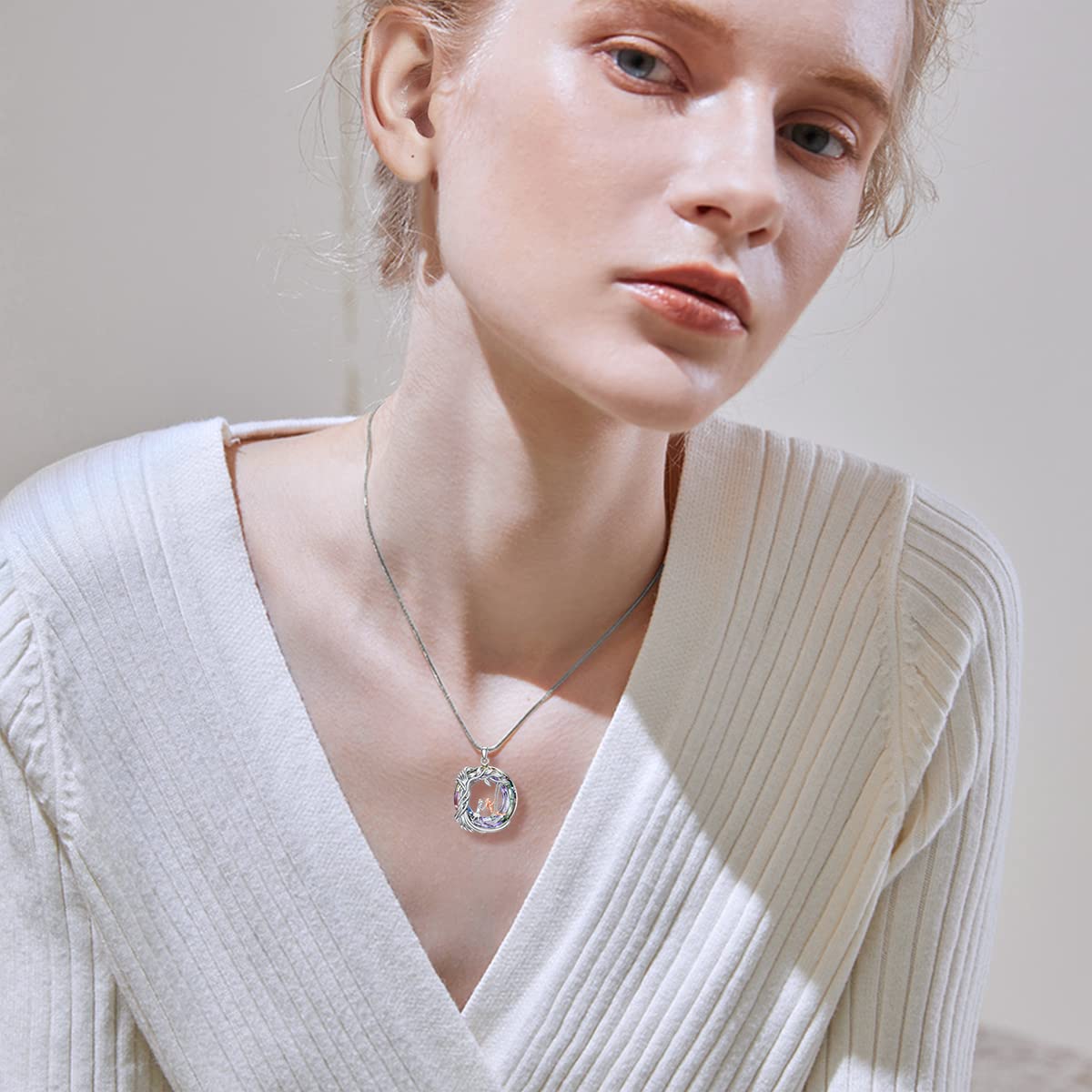 925 Sterling Silver Tree of Life Necklace for Sisters - Crystal Jewelry Gift for Women, Daughter & Friends | Birthday, Mother's Day Present | Sister Bonding & Special Occasion Jewelry