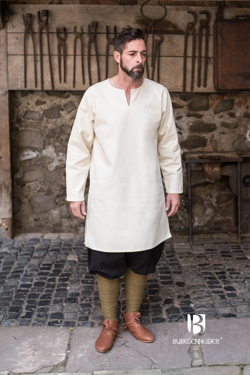 Under Tunic Leif Natural - Soft Cotton Women's Layering Top for Casual Wear, Yoga & Boho Fashion
