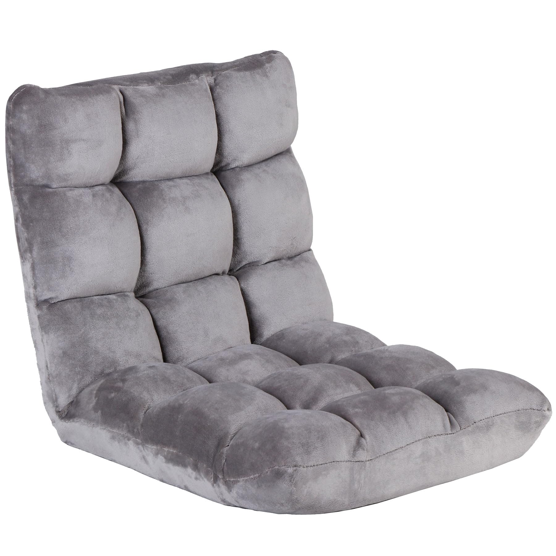 ZENY Adjustable Floor Chair - 14-Position Folding Sofa with Back Support, Padded Sleeper Bed & Recliner - Perfect for Gaming, Meditation, and Relaxation - Ideal for Small Spaces, Living Rooms, and Home Offices