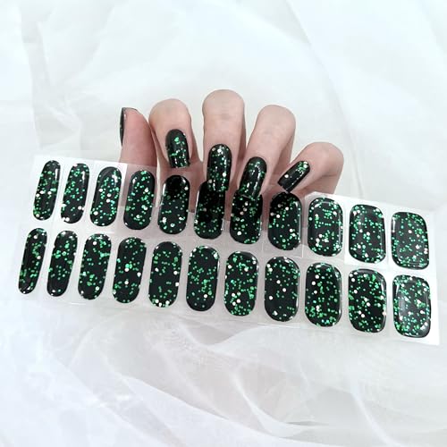 Black Green Sequins