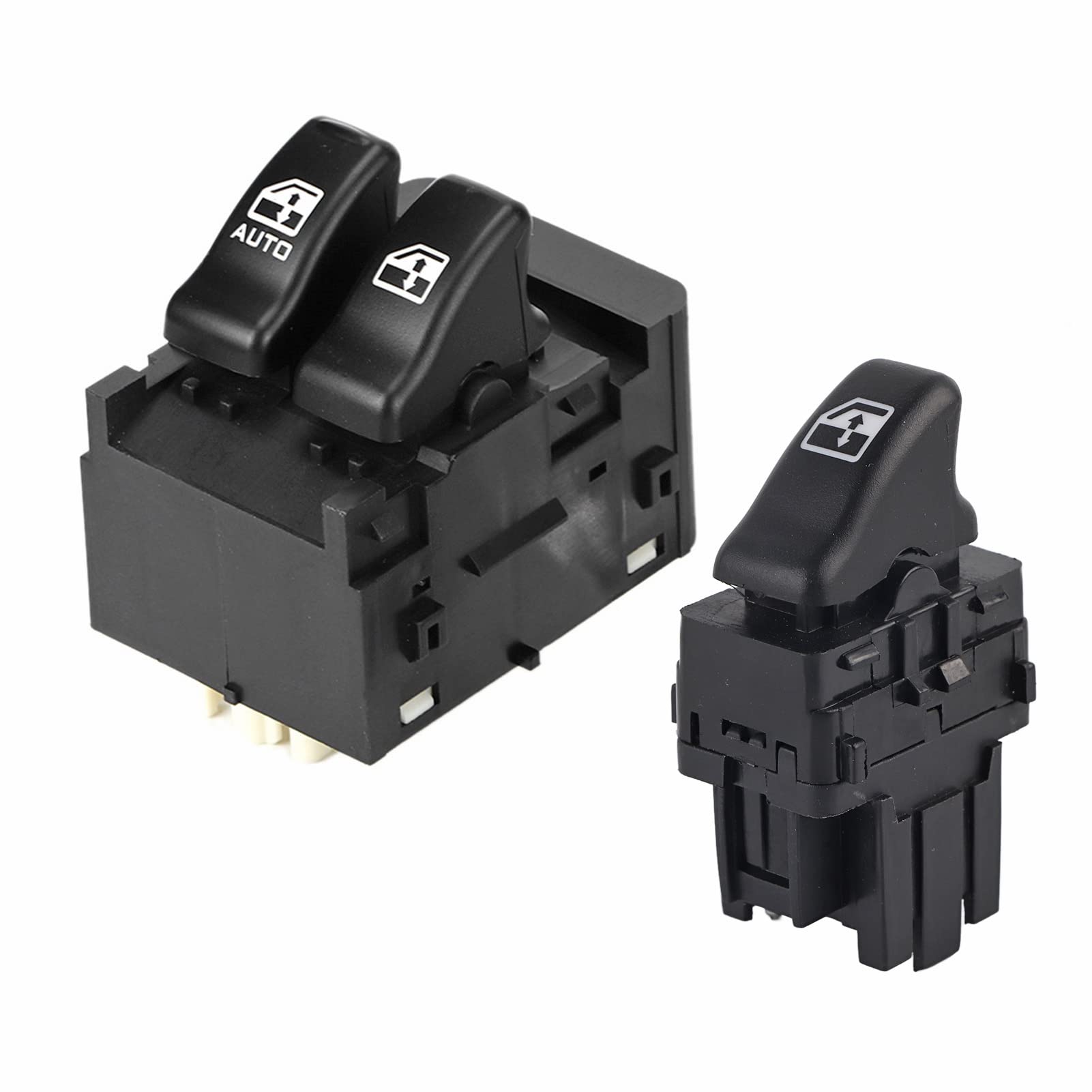 Electric Window Switch 19244642 901-025 for Chevy Venture - 2pc Left & Right Front Master Control Switch Replacement | Car Window Lifter Repair | Perfect for DIY Auto Maintenance & Window Mechanism Fixes
