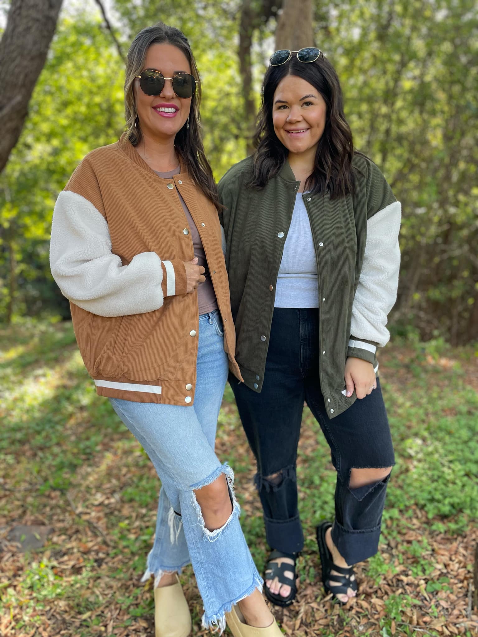 Corduroy Bomber Jacket for Men & Women - Vintage Style, Two Color Options (Brown & Black) - Perfect for Casual Outfits, Streetwear, and Fall Fashion