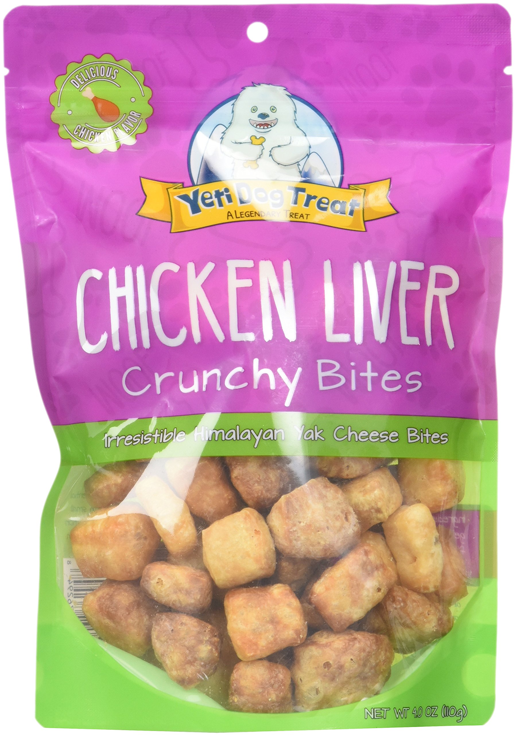 Premium Yeti Crunchy Bites Himalayan Yak Cheese Dog Treats - 4 Oz, All-Natural High-Protein Snack for Dogs, Perfect for Training Rewards & Dental Health